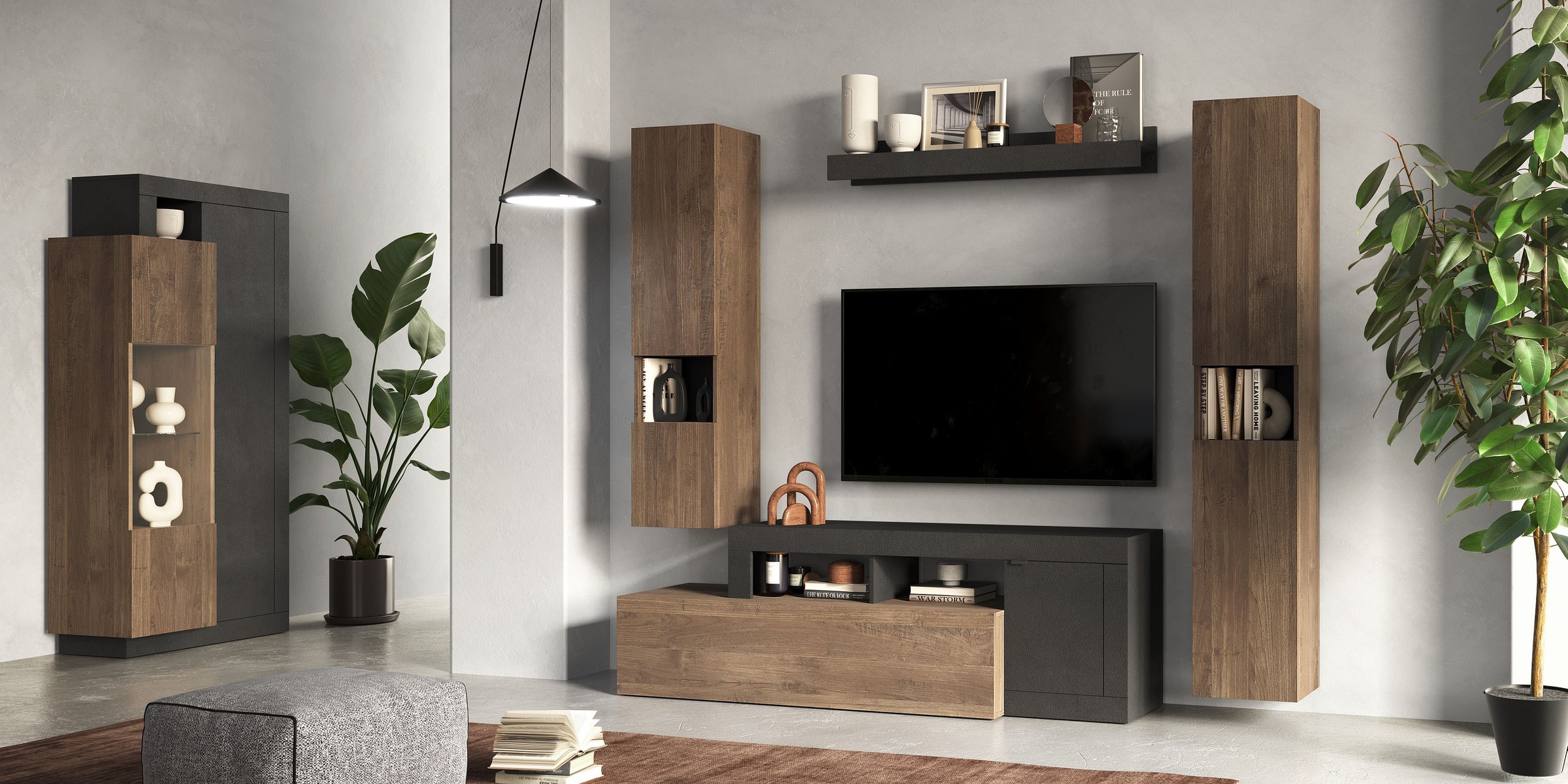 Thumbnail - Home affaire Vitrine "Freedom" Breite 87 cm mit 2 Türen, Höhe 188 cm