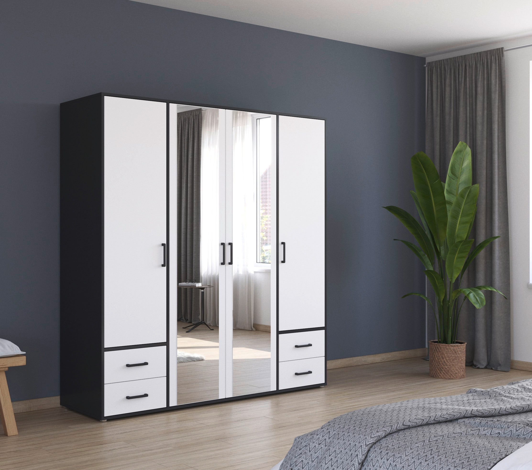 rauch Drehtürenschrank "Kleiderschrank Schrank Garderobe Wäscheschrank VOYA günstig online kaufen