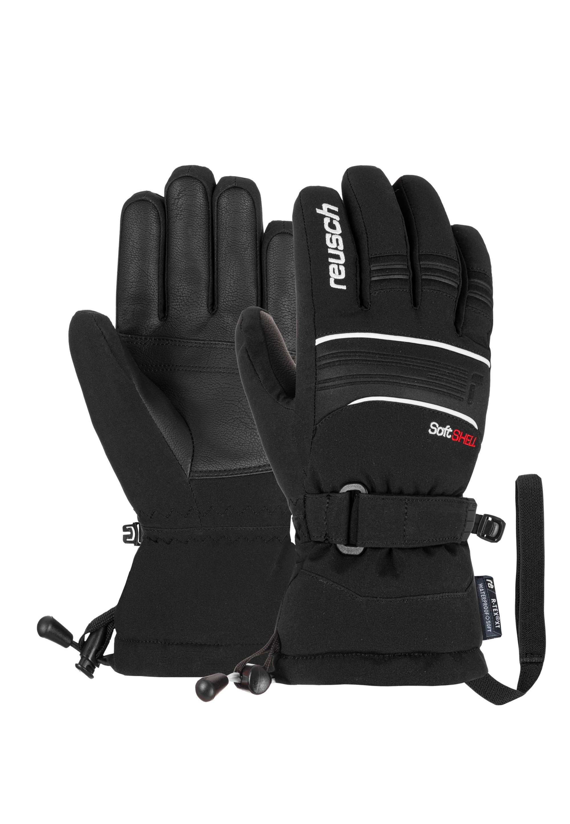 REUSCH Mädchen Skihandschuhe "Kondor R-TEX XT Junior", schwarz-weiß, Gr. 6, mehrfarbig, 87% Polyester, 11% Polyurethan, 2% Elasthan, Handschuhe, mit
