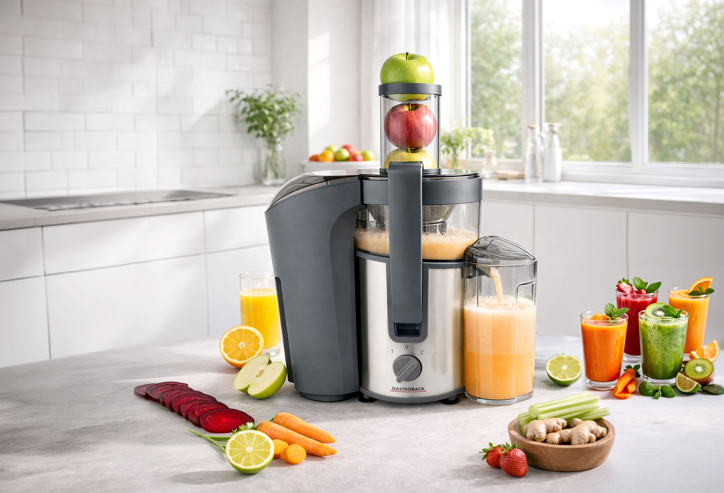 Gastroback Entsafter »VITAL JUICER PLUS 40116« 800 W