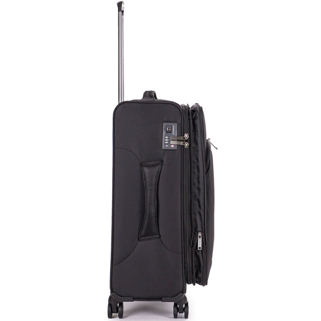 Stratic Weichgepäck-Trolley »Mix M, black«, 4 Rollen