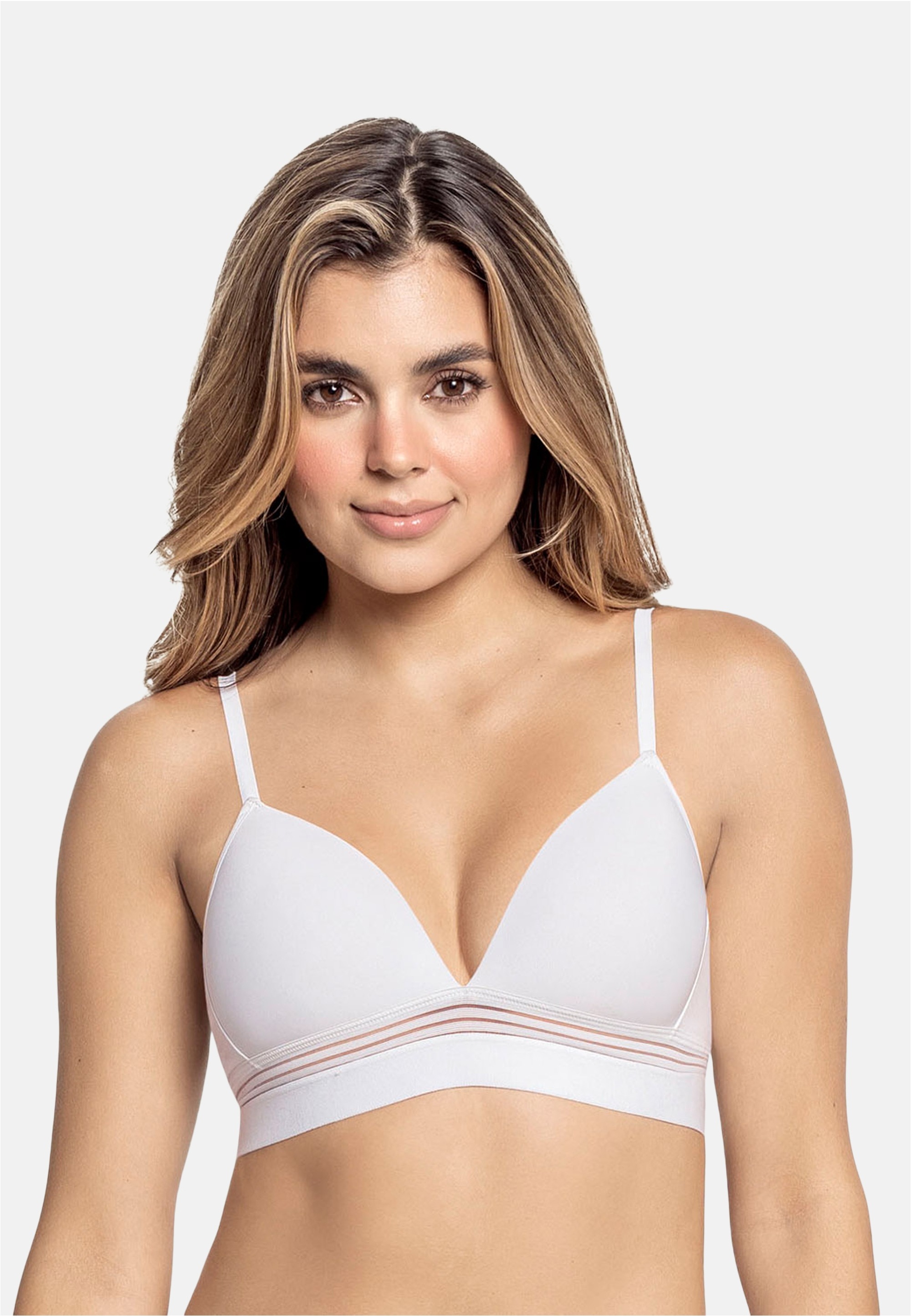 LEONISA Bügelloser BH mit durchsichtigen Ausschnitten