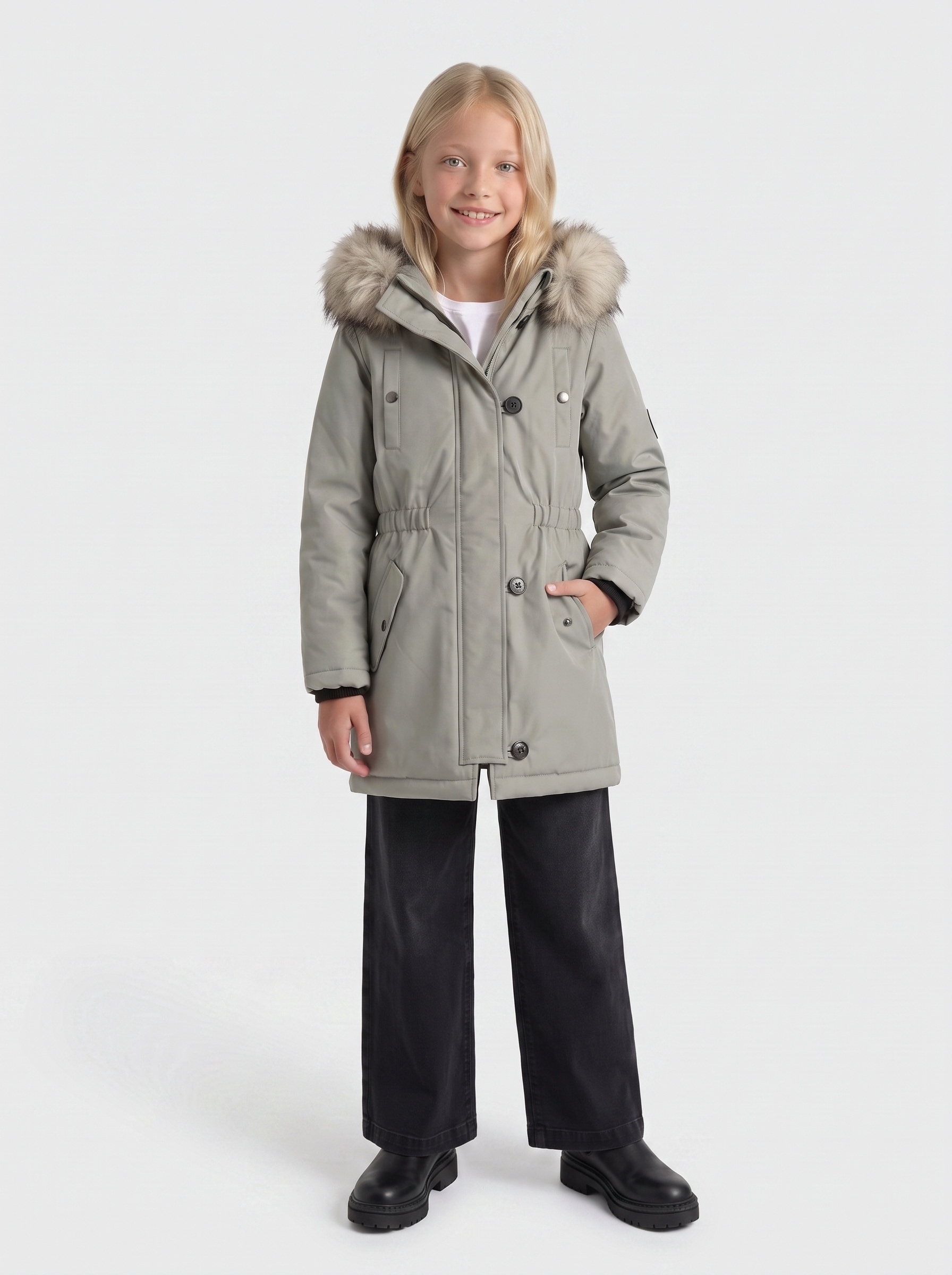 KIDS ONLY Parka »KOGIRIS FUR PARKA OTW NOOS« mit Kapuze Kunstfaser, regular fit