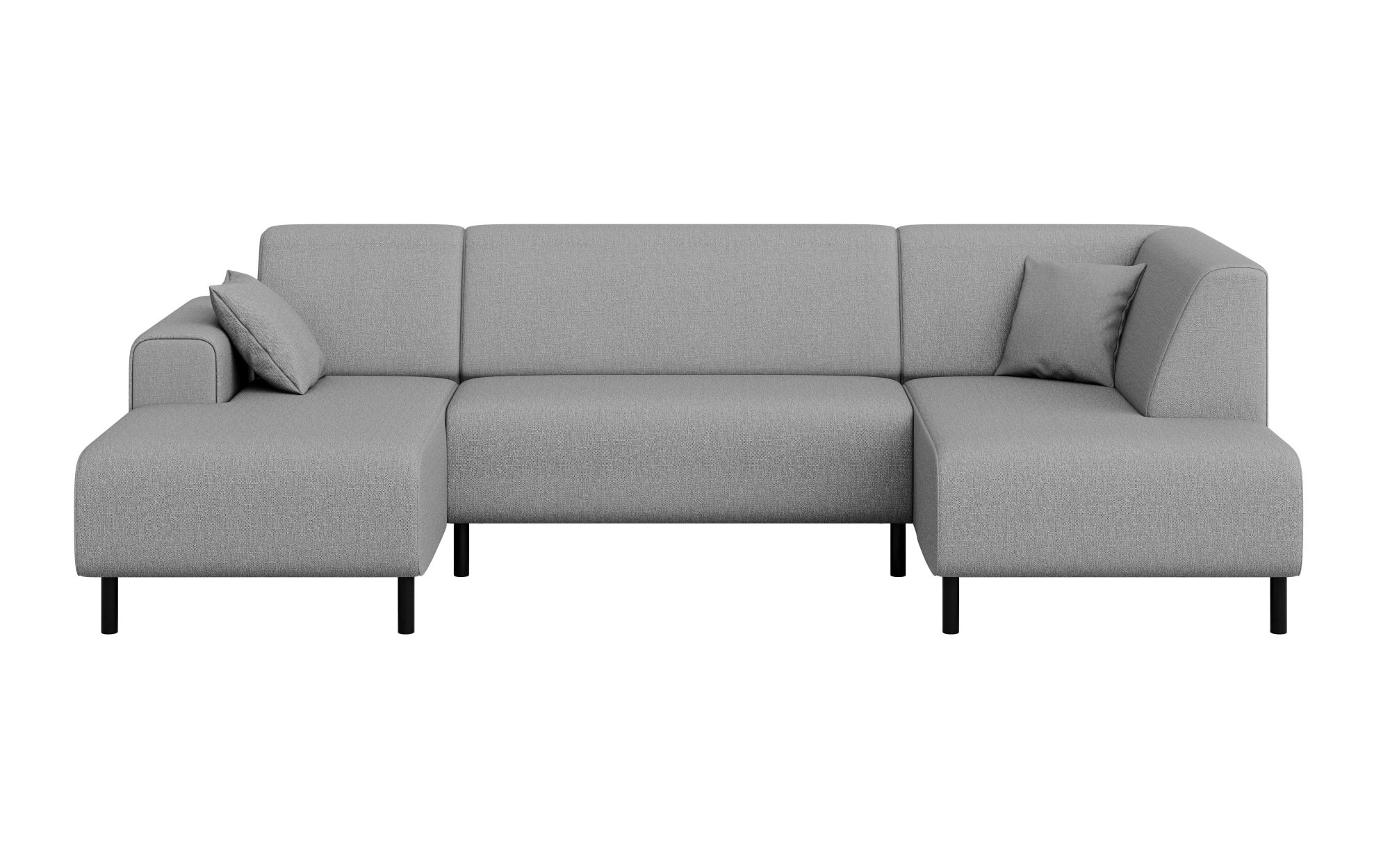 Home affaire Wohnlandschaft »ARROS U-Form mit Wellenunterfederung, Maße B/T/H: 300/163/81 cm« incl. Zierkissen, mit Recamiere links/rechts bestellbar, auch in Cord