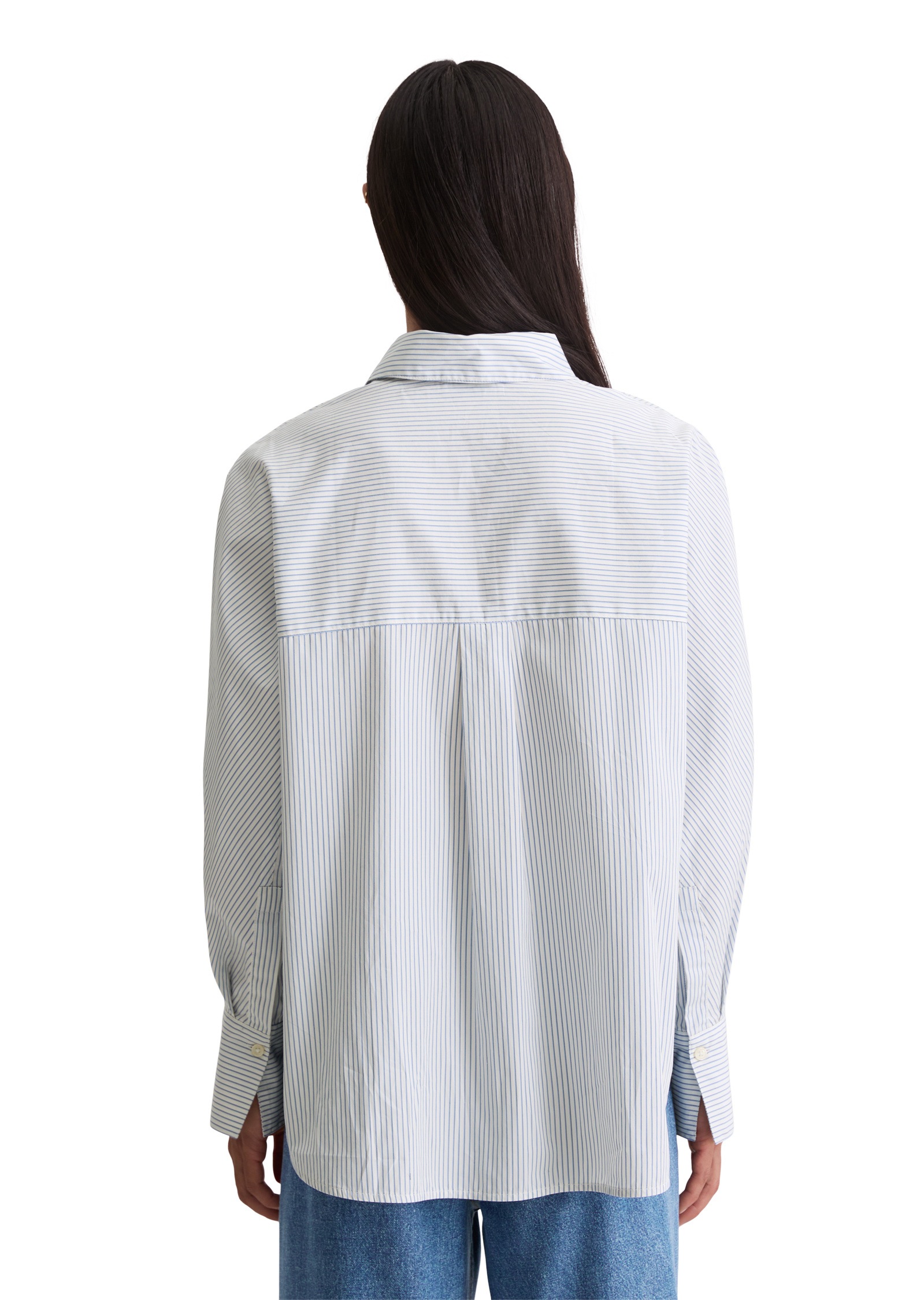 Marc O'Polo Langarmbluse »aus Premium-Baumwoll-Popeline«