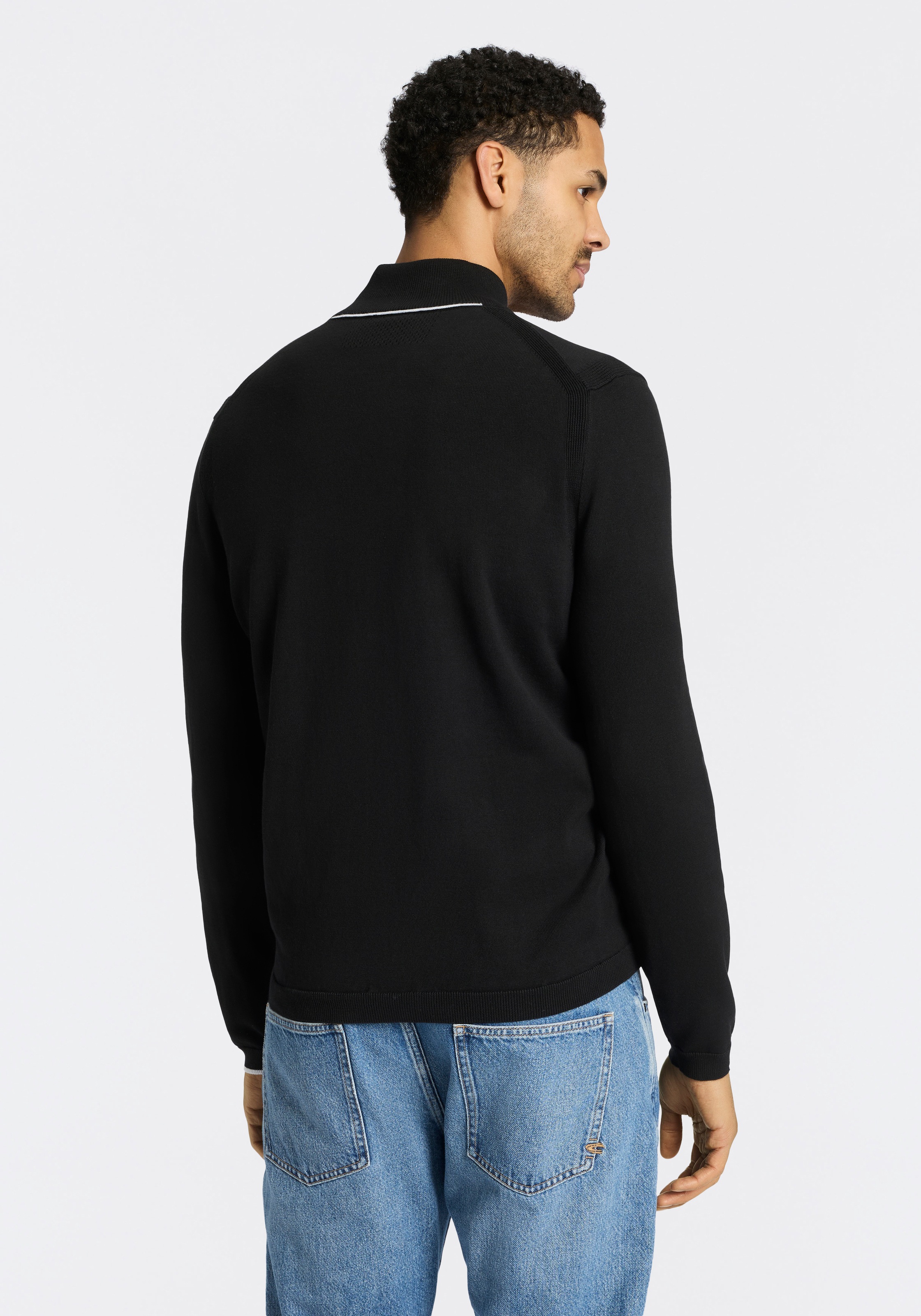 BOSS GREEN Strickjacke "Ever-X" mit Stehkragen, regular fit günstig online kaufen