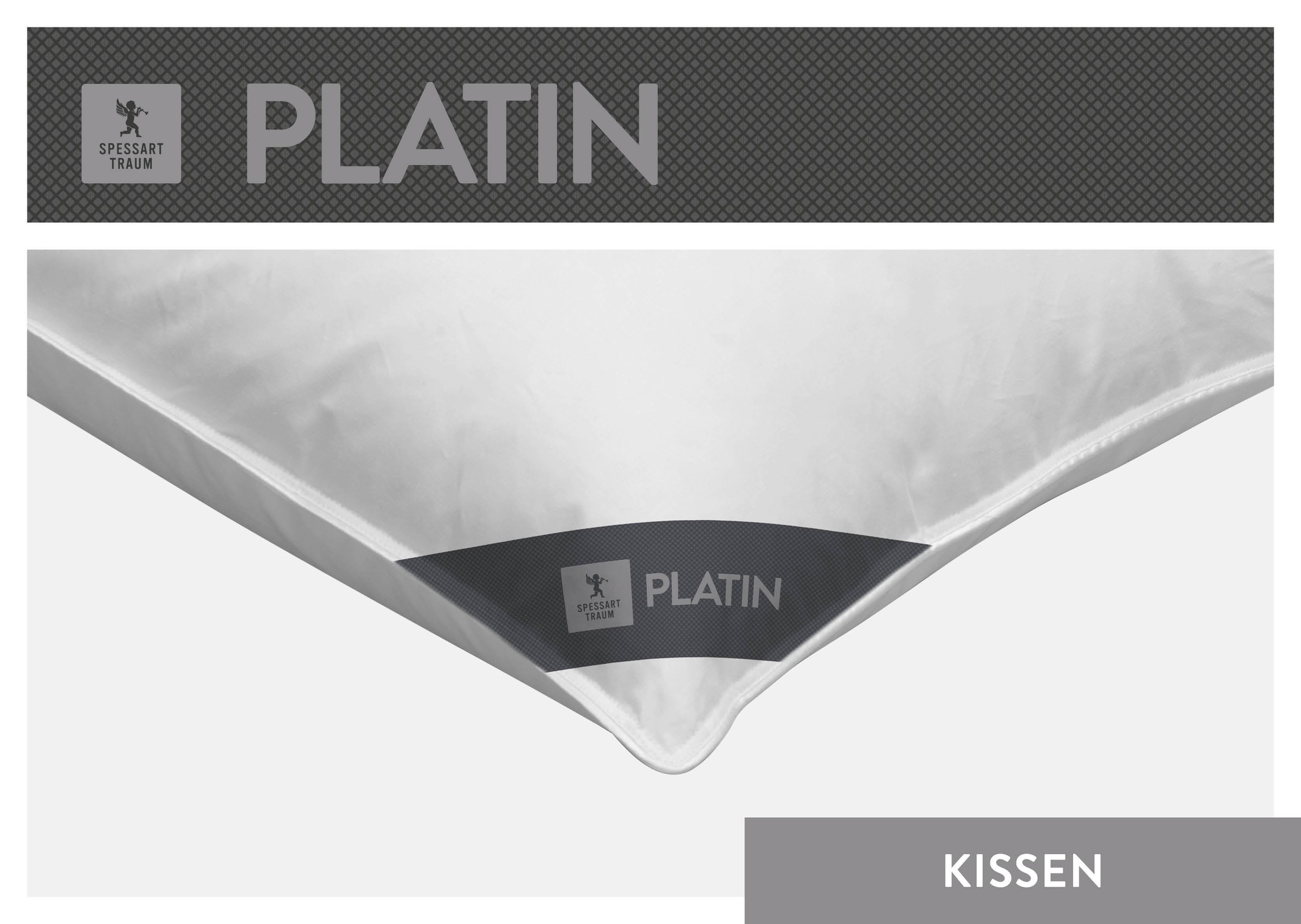 Thumbnail - SPESSARTTRAUM Daunenkissen "Platin" Füllung: 60Gaensedaunen40Gaensefedern 1 Stk. tlg. hergestellt in Deutschland, allerg...