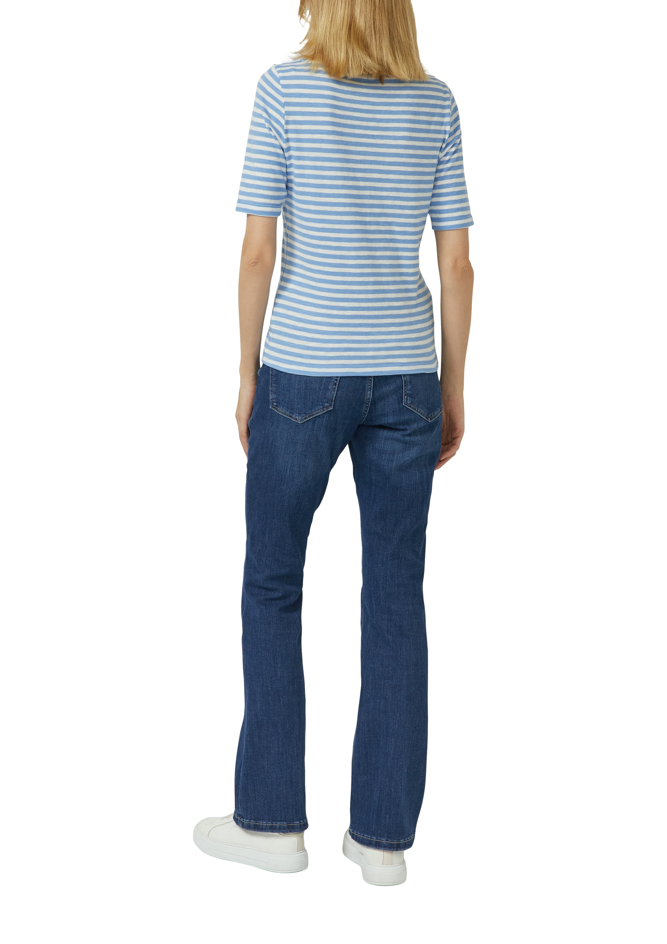 s.Oliver T-Shirt mit Flammgarnstruktur