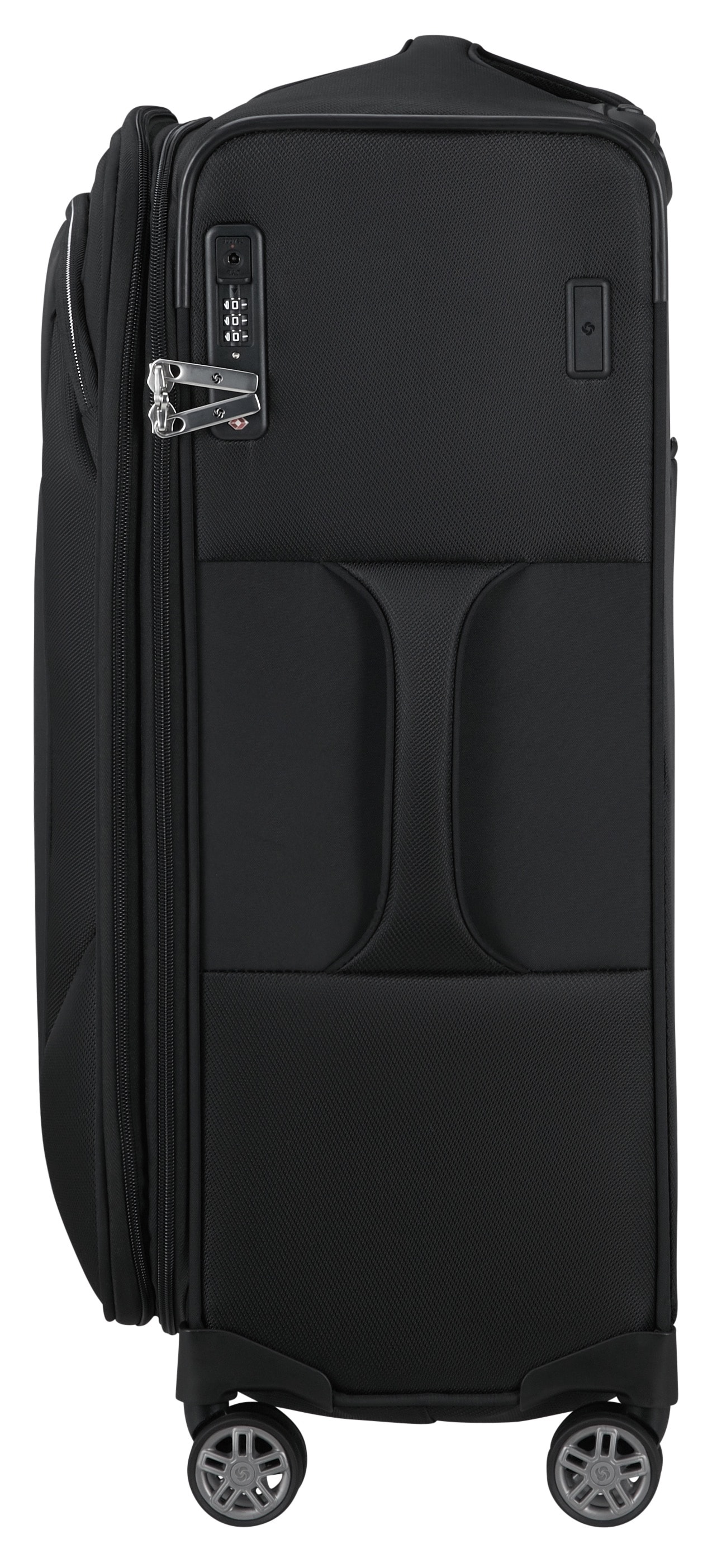 Samsonite Weichgepäck-Trolley »RE-LITE, verschiedene Größen und Farben«, (Set, 2 St., mit 2 Packwürfeln), 4 Rollen, Reisekoffer TSA-Schloss Stickerbogen Volumenerweiterung Laptopfach