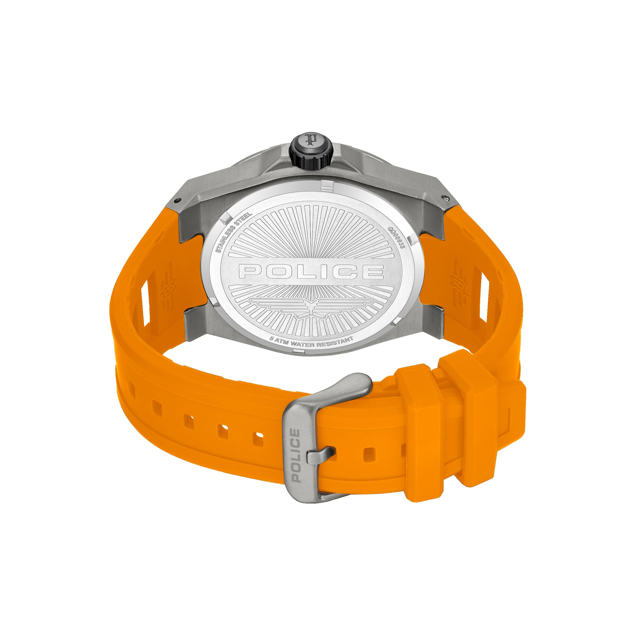 Police Quarzuhr »Dominion« Armbanduhr, Herrenuhr, Silikonarmband, analog, Tag, Wochentag