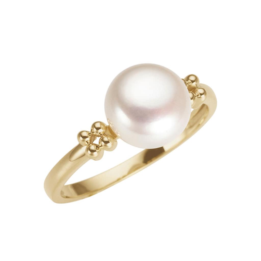 Firetti Perlenring »Schmuck Geschenk Gold 333 Fingerring Damenring Perle«, mit Süßwasserzuchtperle