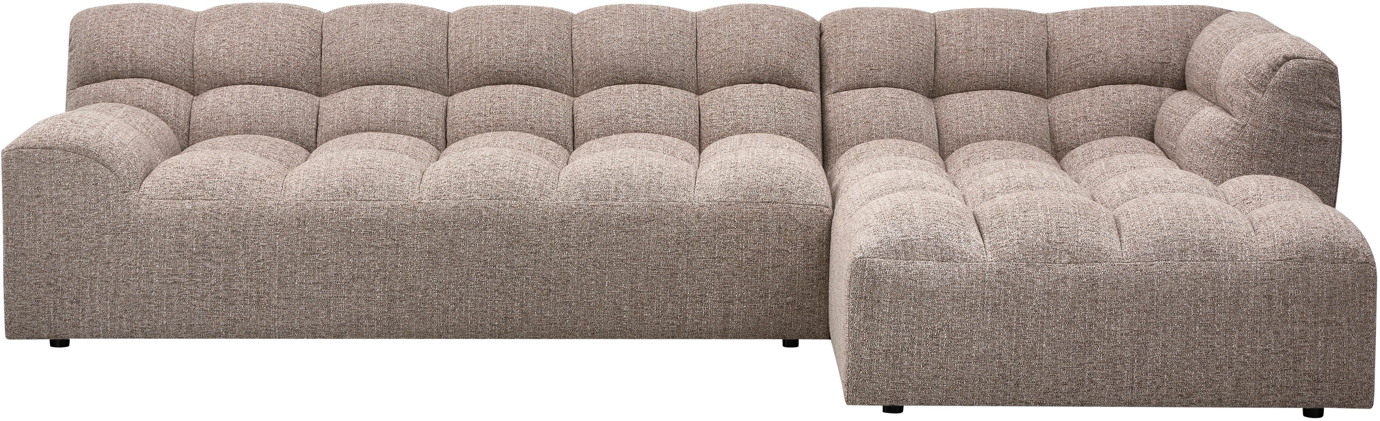 WOOOD Ecksofa "Allure grobem Webmuster, H 79 x B 324 x D 165 cm" Tragkraft 400 kg, Hohe Verschleißfestigkeit, Pfleiglicht