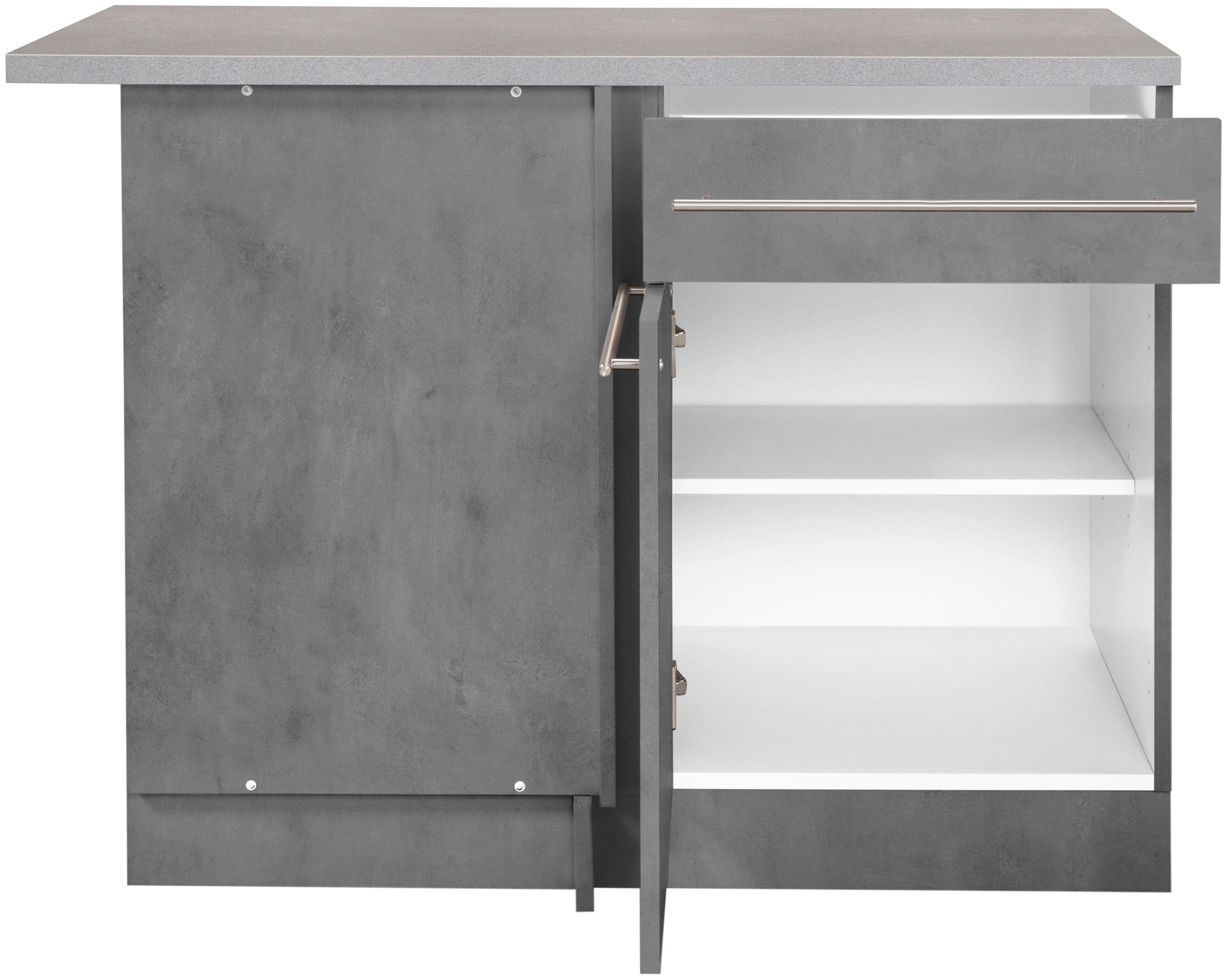 Thumbnail - wiho Küchen Eckunterschrank "Chicago, TOPSELLER" 110 cm breit, für eine optimale Raumnutzung