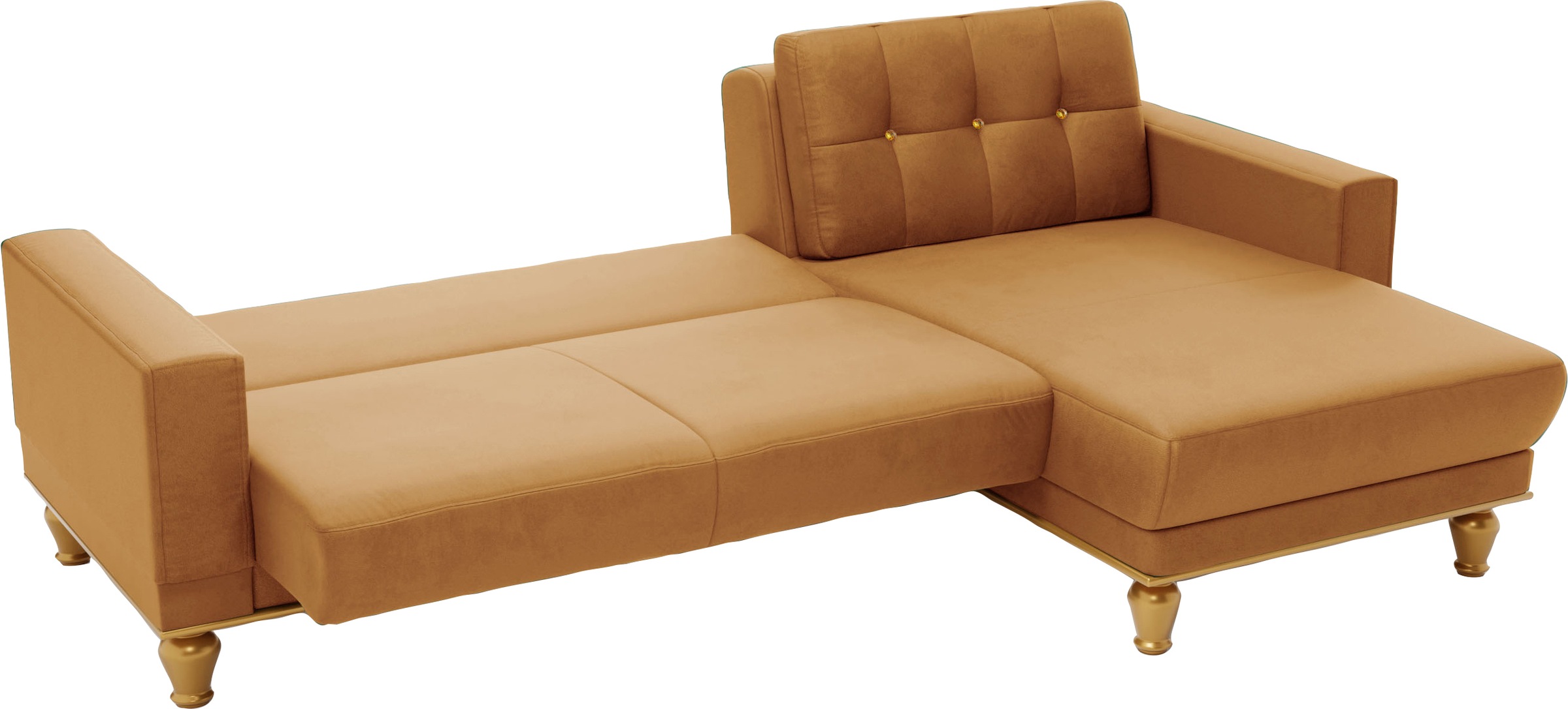 sit&more Ecksofa »Orient 5 L-Form«, mit Strass-Stein, wahlweise mit Bettfunktion und Bettkasten