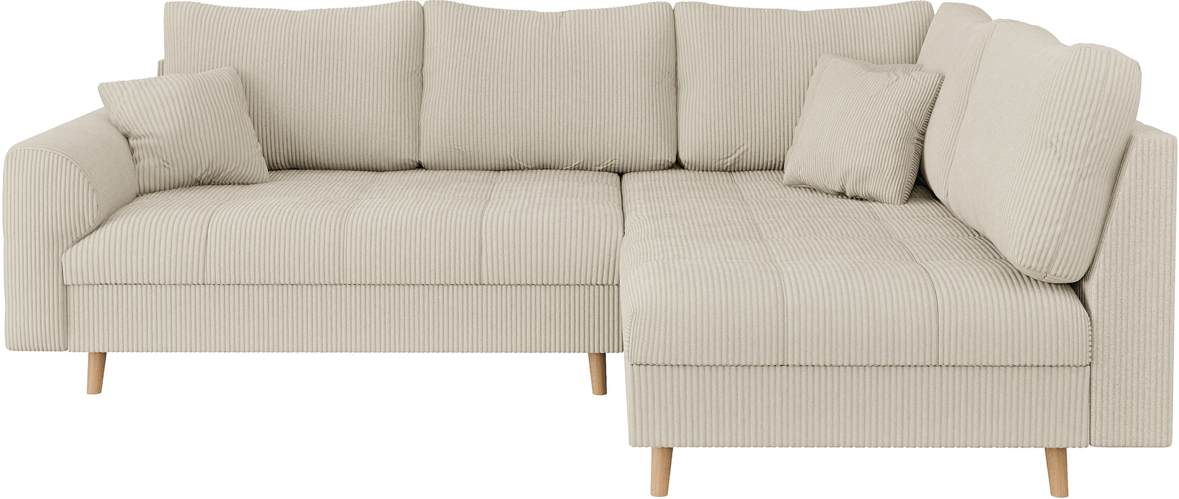 Home affaire Ecksofa "CHARRE L-Form mit Ottomane, Maße B/T/H: 231/161/81 cm günstig online kaufen