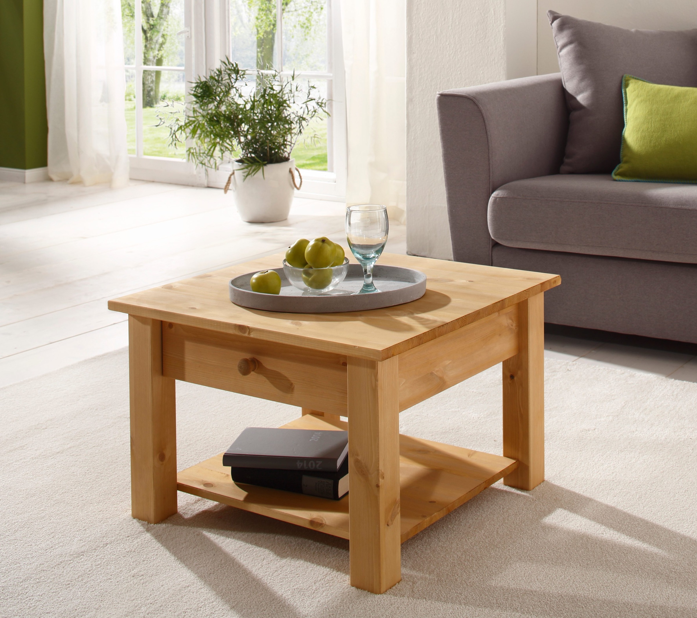 OTTO home Couchtisch "Chicago" Couchtisch, Sofatisch, OTTOs Choice, in zwei Größen, Landhausstil, zusätzlicher Stauraum