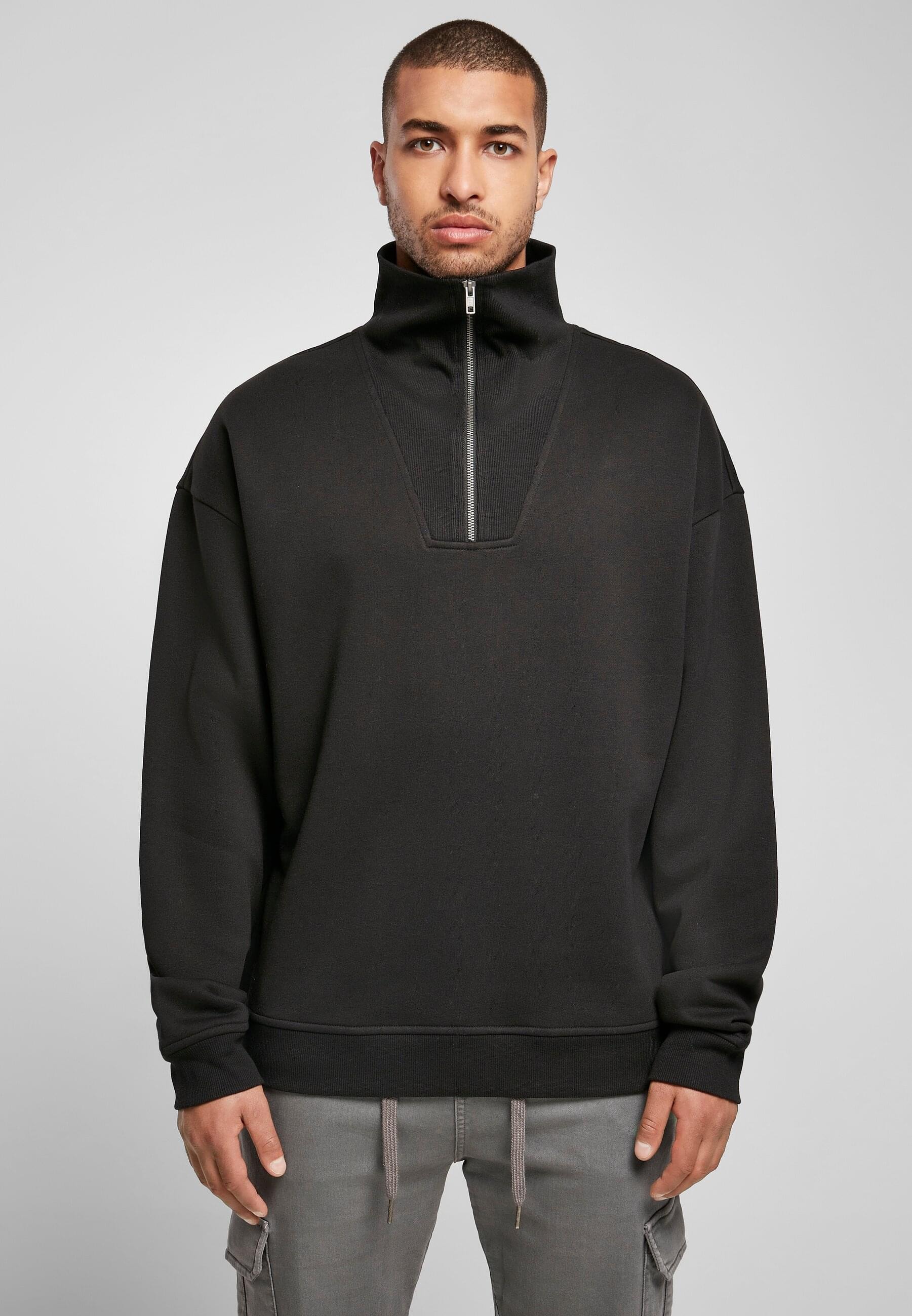 URBAN CLASSICS Rundhalspullover »Urban Classics Herren Big Troyer«, (1 tlg.)