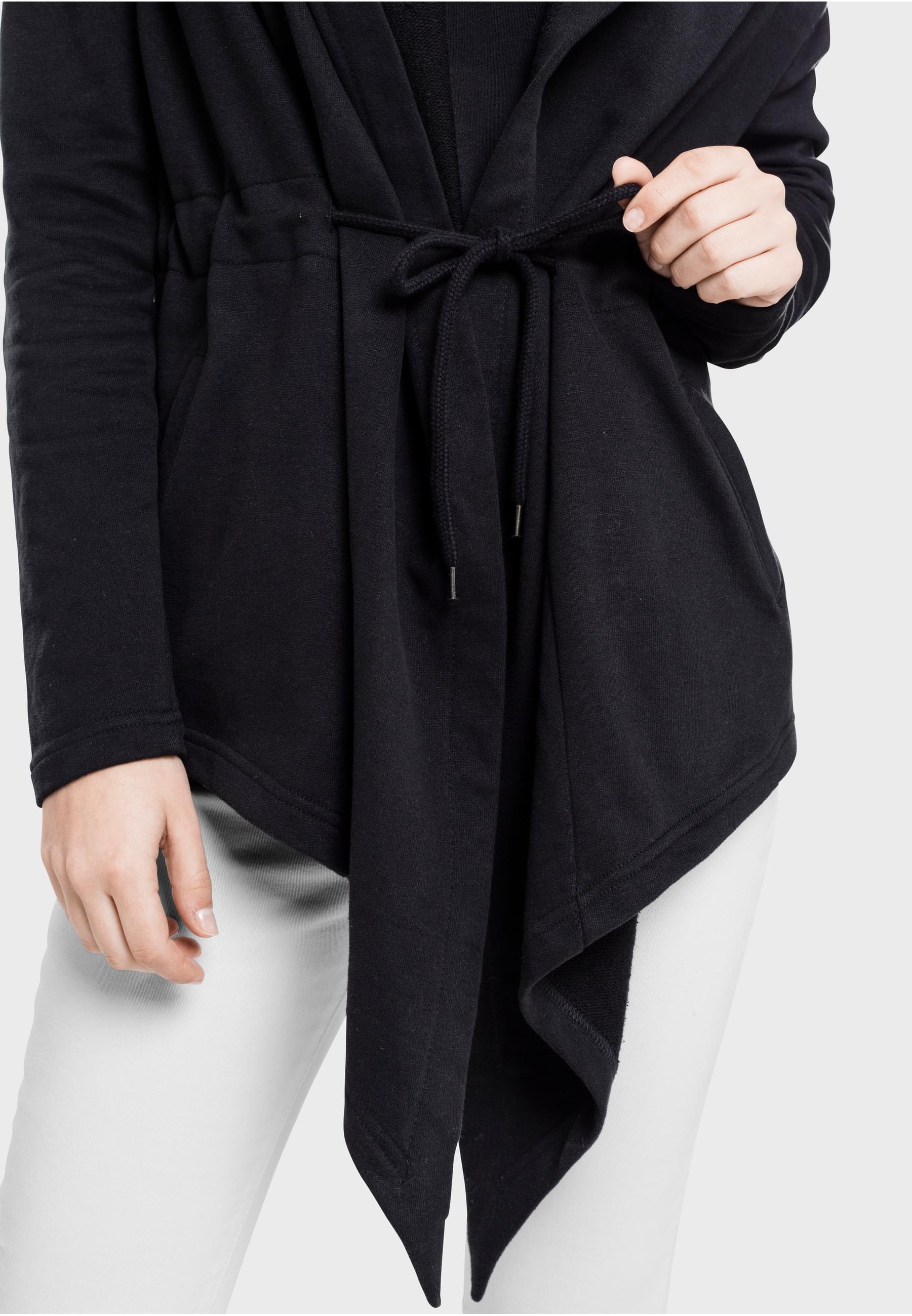 URBAN CLASSICS Strickjacke »Urban Classics Damen Ladies Hooded Sweat Cardigan« 1 Stk.