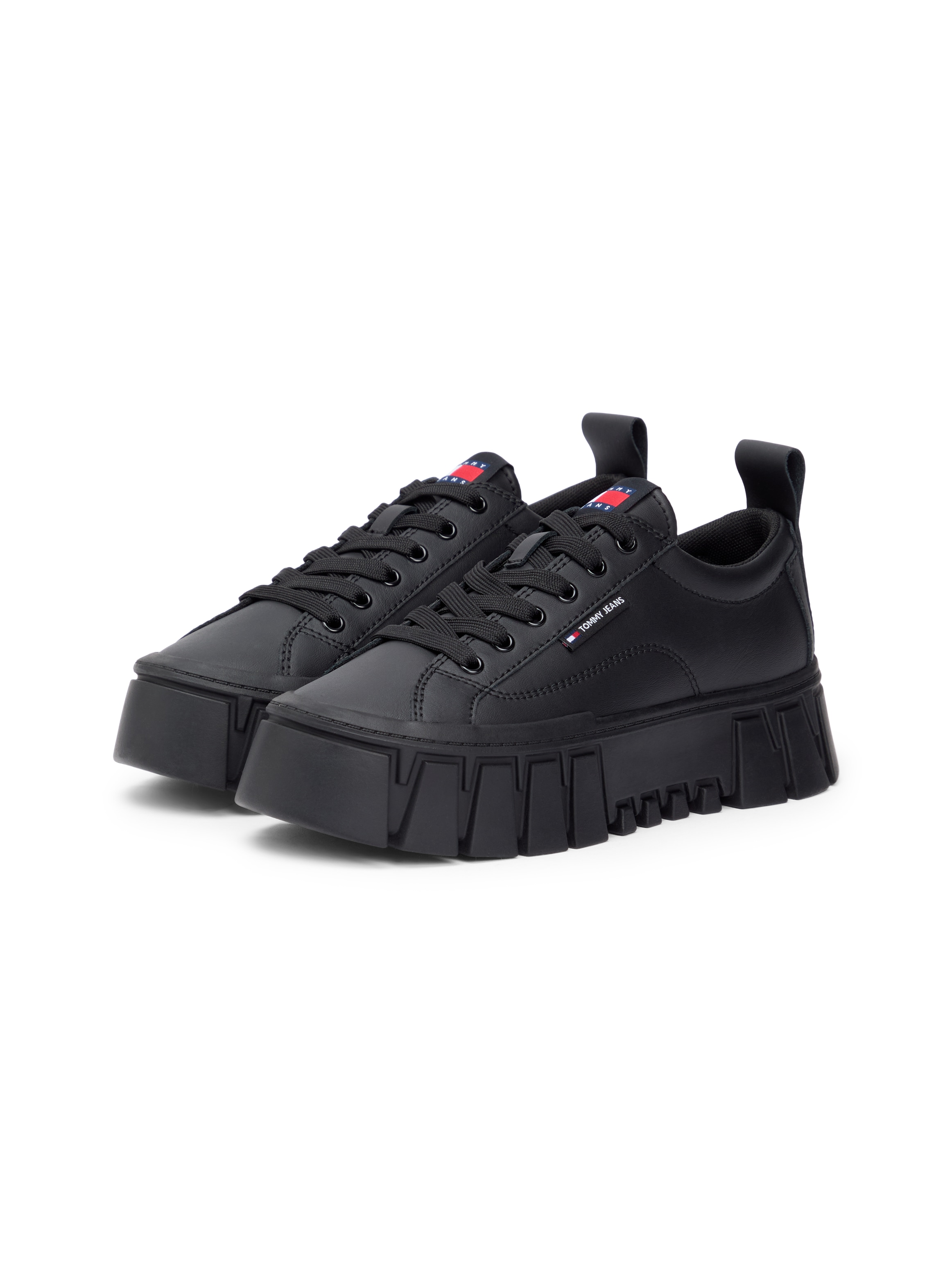 Tommy Jeans Plateausneaker "TJW VULC FLATFORM LEATHER", Freizeitschuh, Halb günstig online kaufen