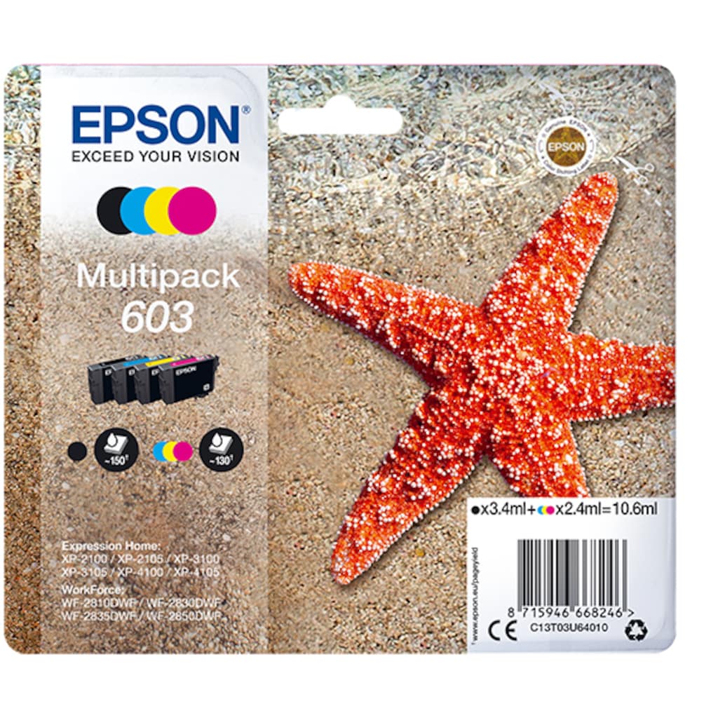 Epson Tintenpatrone »Epson Multipack 4-colours 603 Ink«