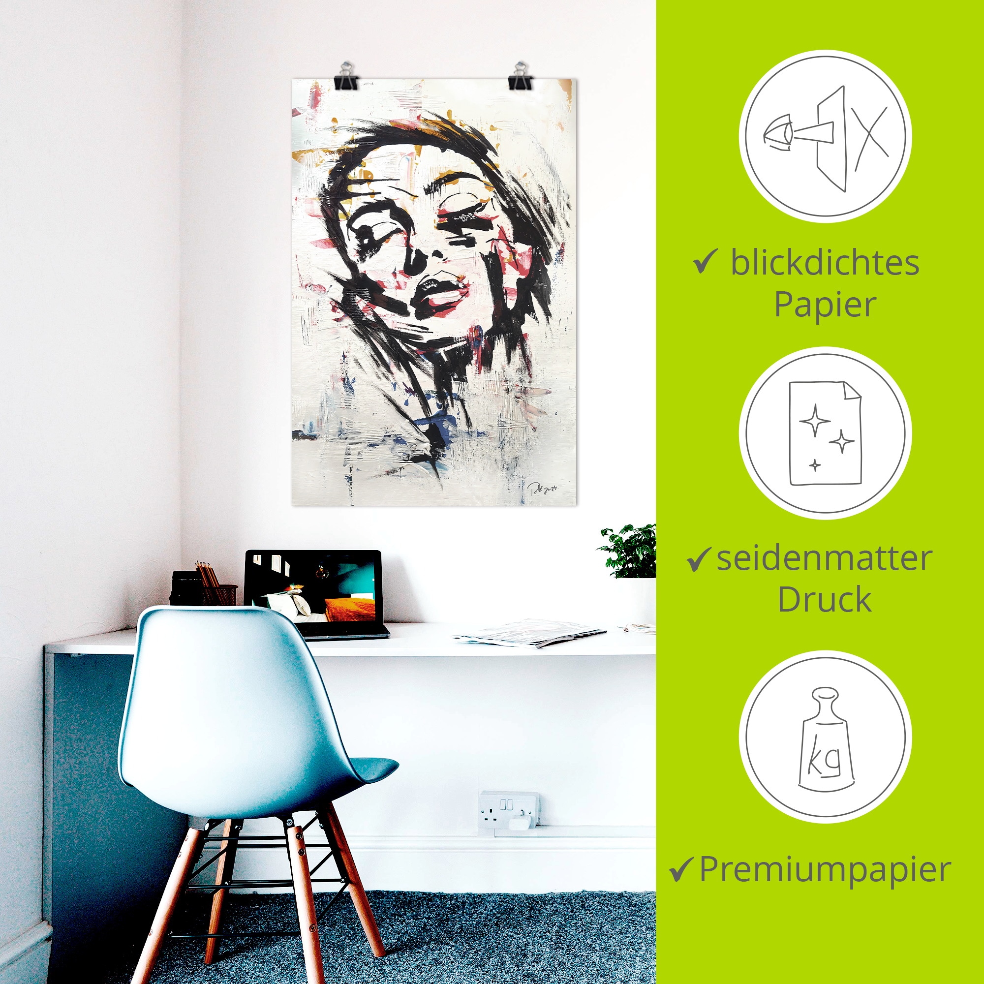 Artland Wandbild »Eine träumende Frau« Bilder von Frauen 1 Stk. tlg. als Alubild, Leinwandbild, Poster, Wandaufkleber in verschied. Größen