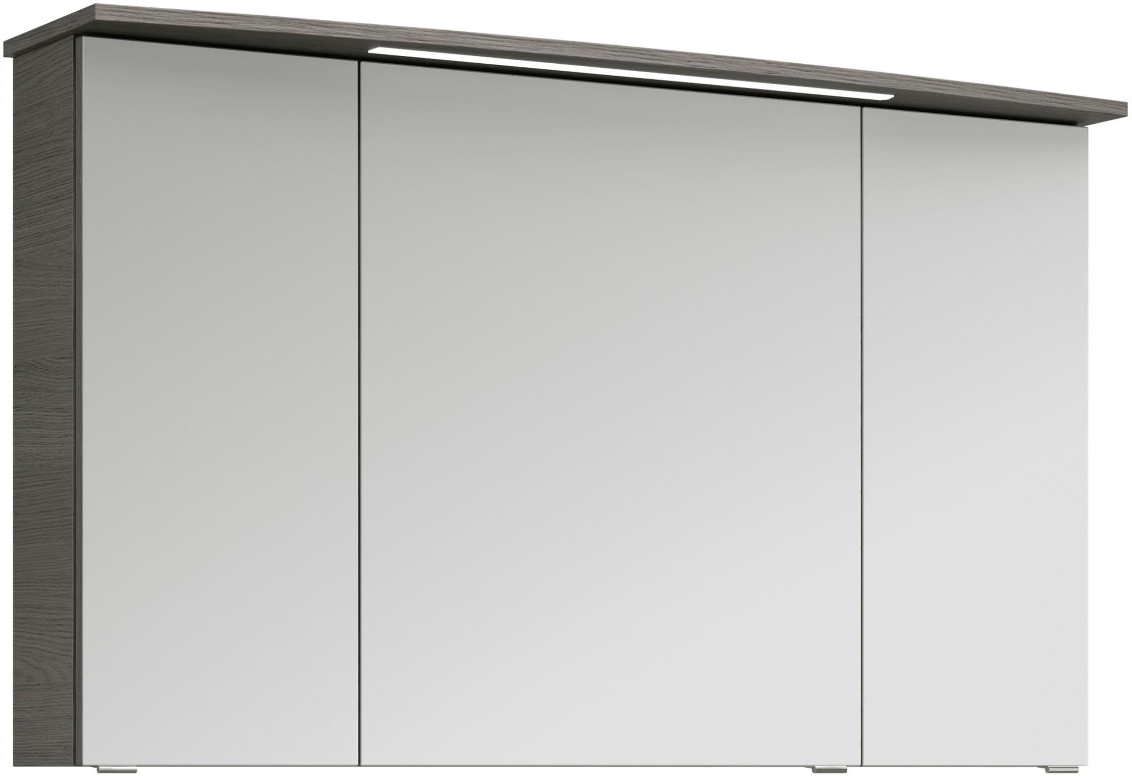 Saphir Badezimmerspiegelschrank "Serie 4010 Badezimmer-Spiegelschrank inkl. LED-Beleuchtung im Kranz", Badschrank 122 cm