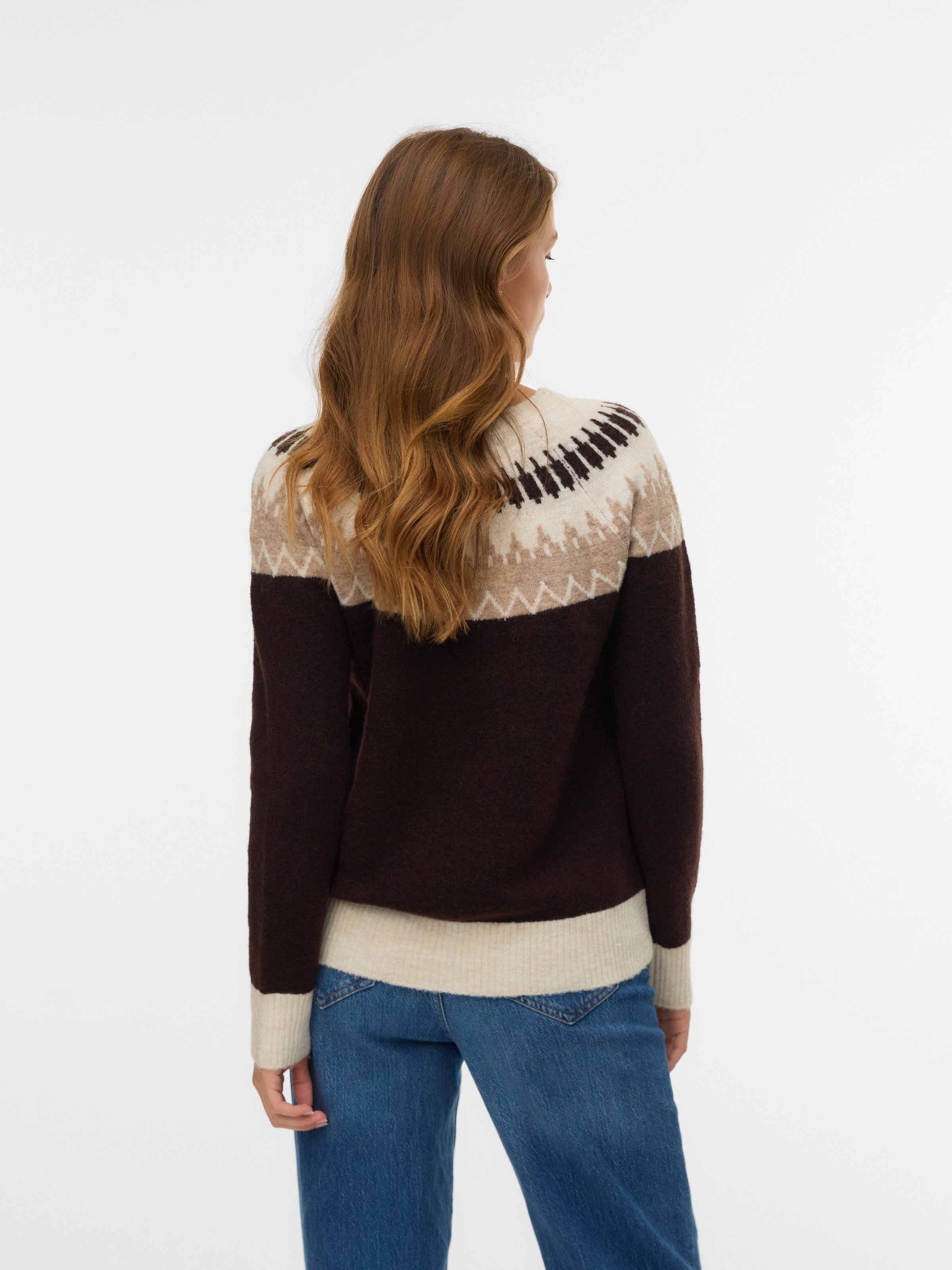 Vero Moda Strickpullover "VMSIMONE LS NORDIC PULLOVER GA REP BOO" günstig online kaufen