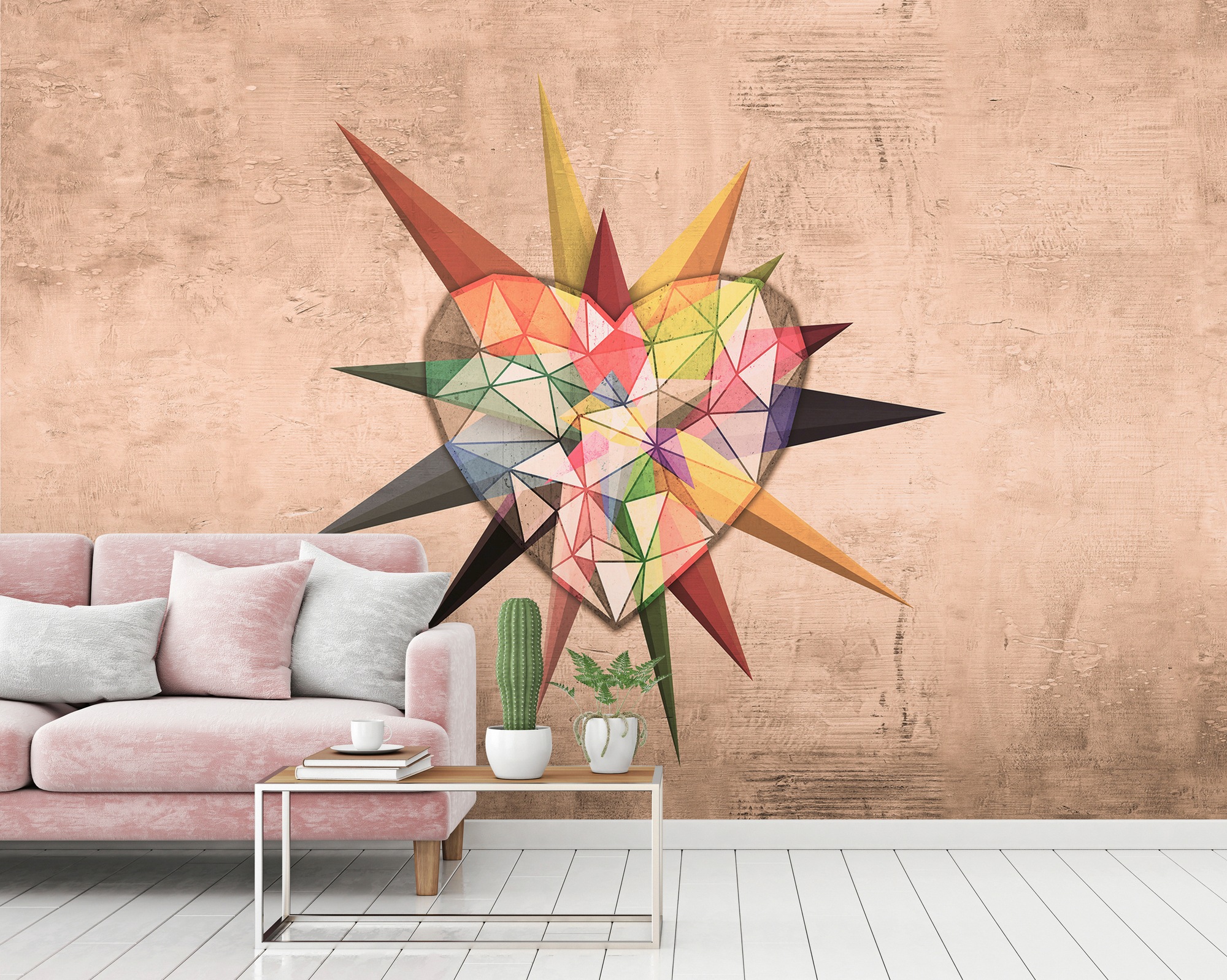 Architects Paper Fototapete »Atelier 47 Heart Star 2« 3D-Optik glatt Vlies, Wand, Schräge, Decke