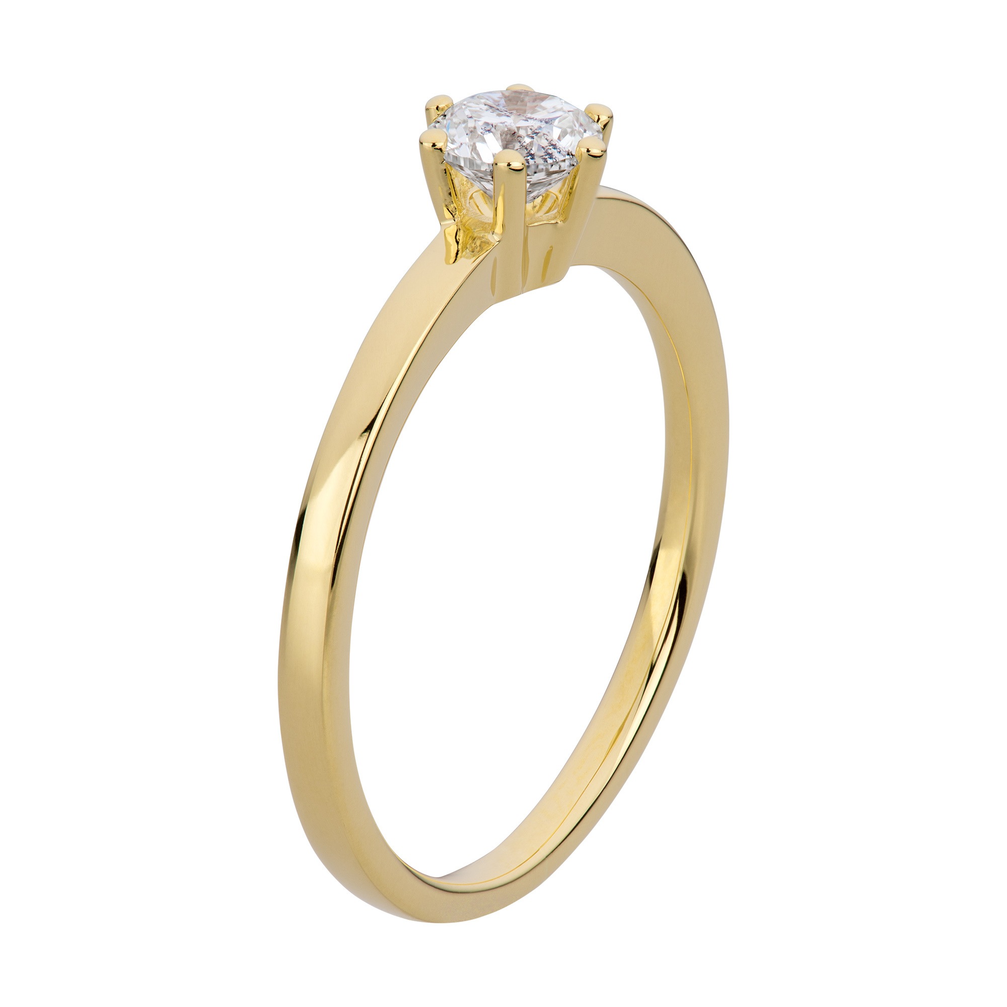 Orolino Fingerring »Gold 750 mit natürlichem Brillant 0,50 ct.«