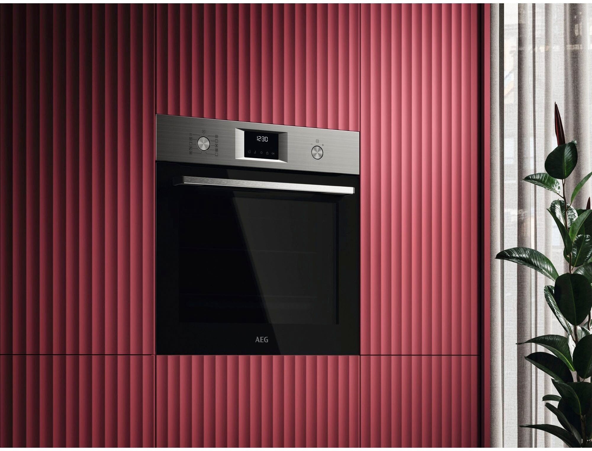 AEG Backofen-Set »HH24BSM«, Aqua Clean, Wasserdampfreinigung des Backofens, Grill, Keramikkochfeld mit Touch