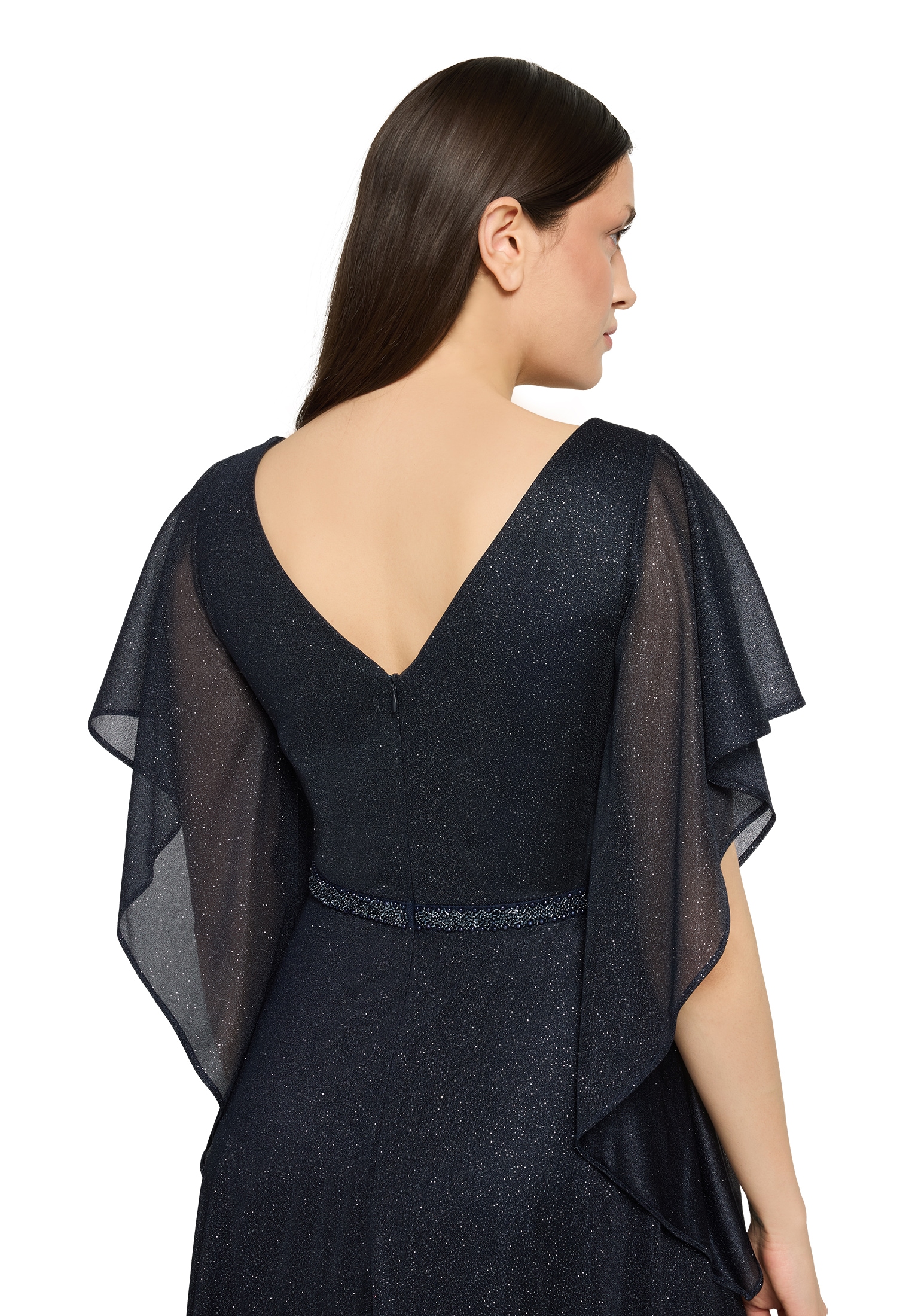 Vera Mont Abendkleid »Damen im Glitzer-Look« Ohne Tasche Falten