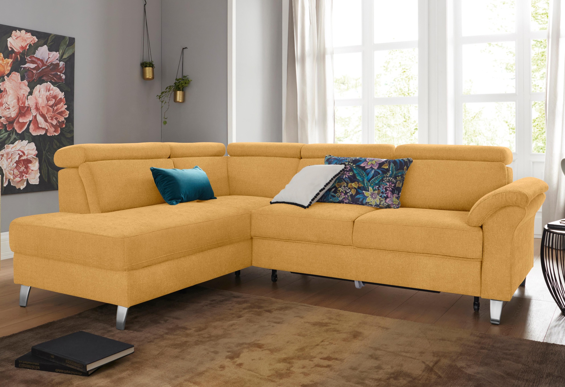 sit&more Ecksofa, inklusive Kopfteilverstellung, wahlweise mit Bettfunktion und Bettkasten