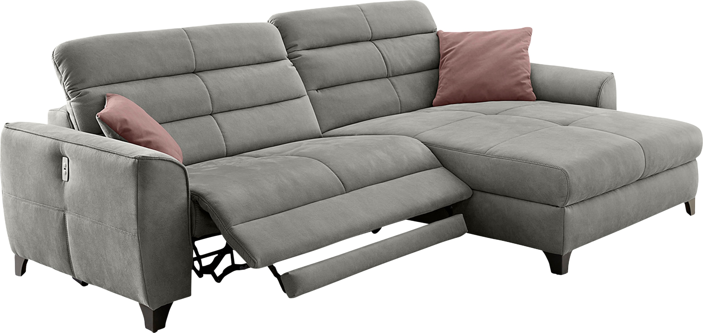 Jockenhöfer Gruppe Ecksofa »Double One L-Form«, mit 2x 120cm breiten, elektromotorischen Relaxfunktionen