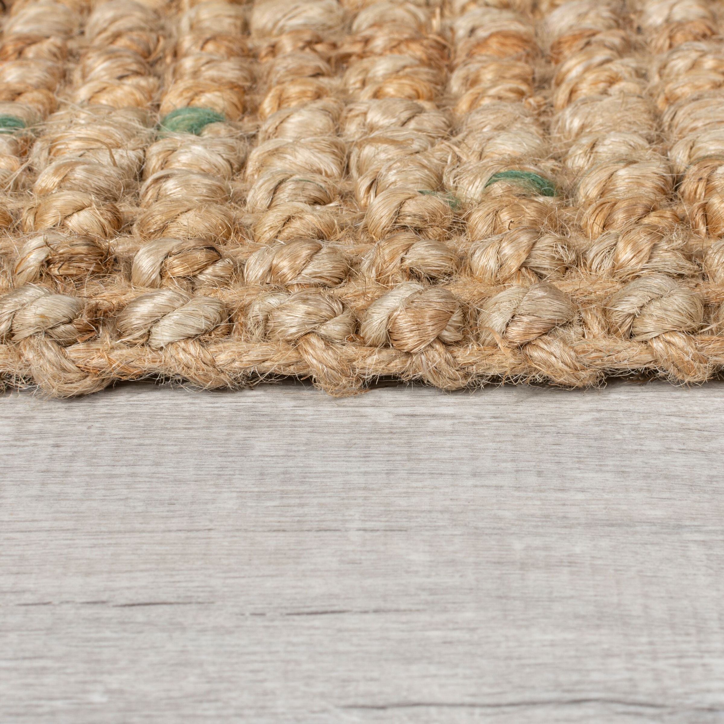 FLAIR RUGS Teppich "Jute Boucle" rechteckig 7 mm Höhe aus 100% Jute, mit Fr günstig online kaufen