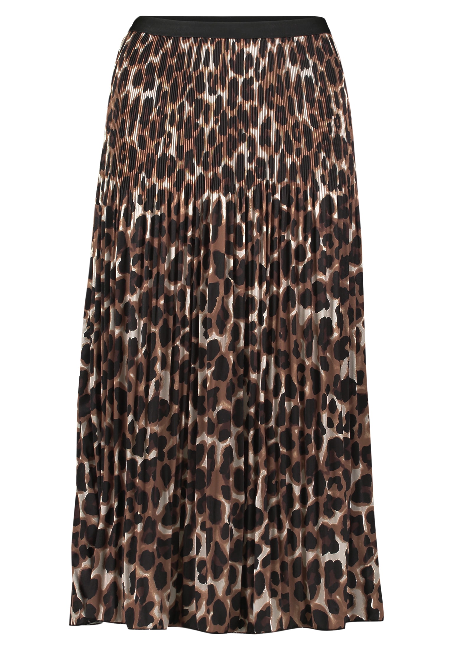 Betty&Co Midirock »Betty & Co Plisseerock mit Animalprint«, Druck