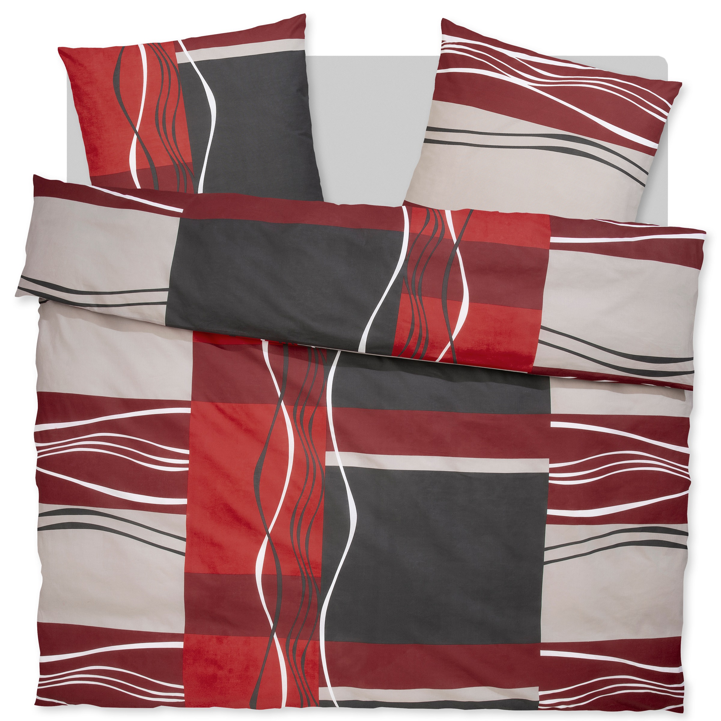 OTTO home Bettwäsche "Kelian" 3 tlg. in verschiedenen Qualitäten, gemustert günstig online kaufen