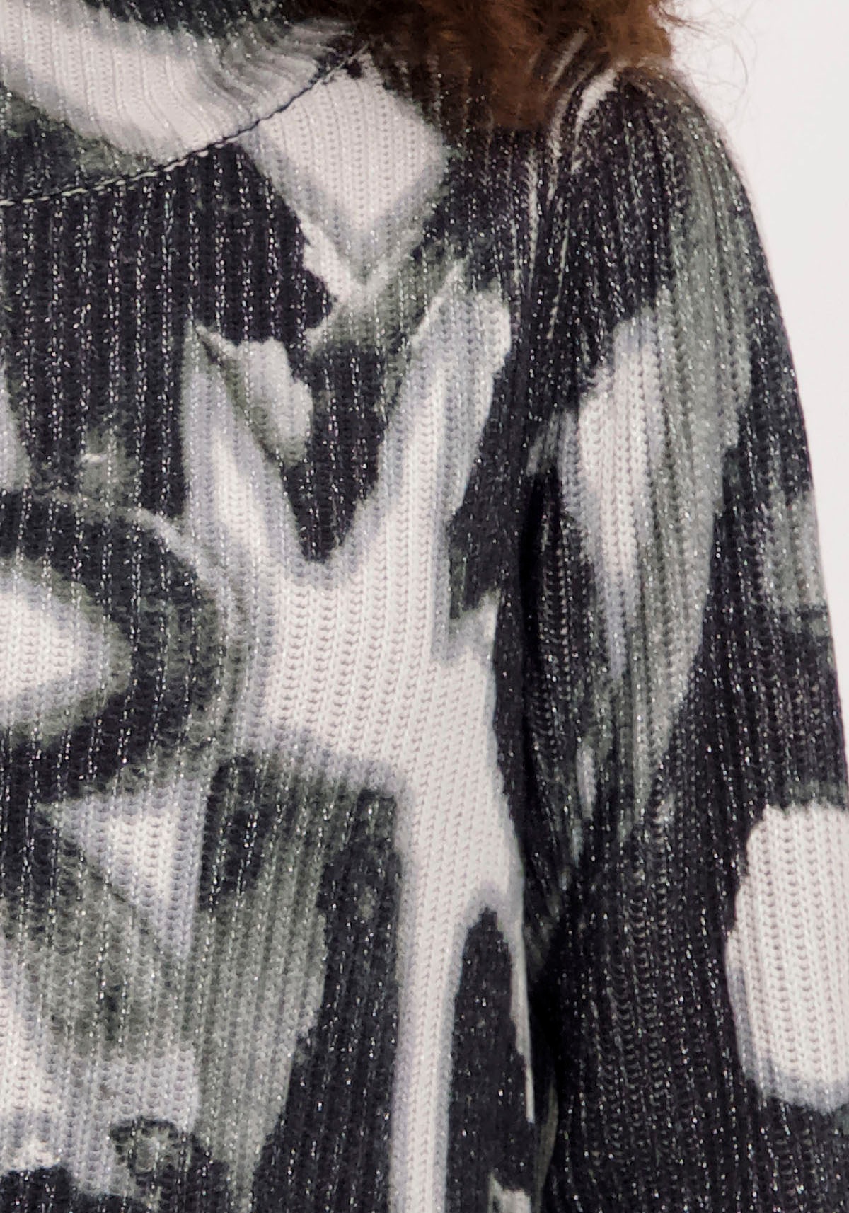Monari Strickpullover »Pullover Buchstaben allover«, in Perlfangmuster für  bestellen | BAUR