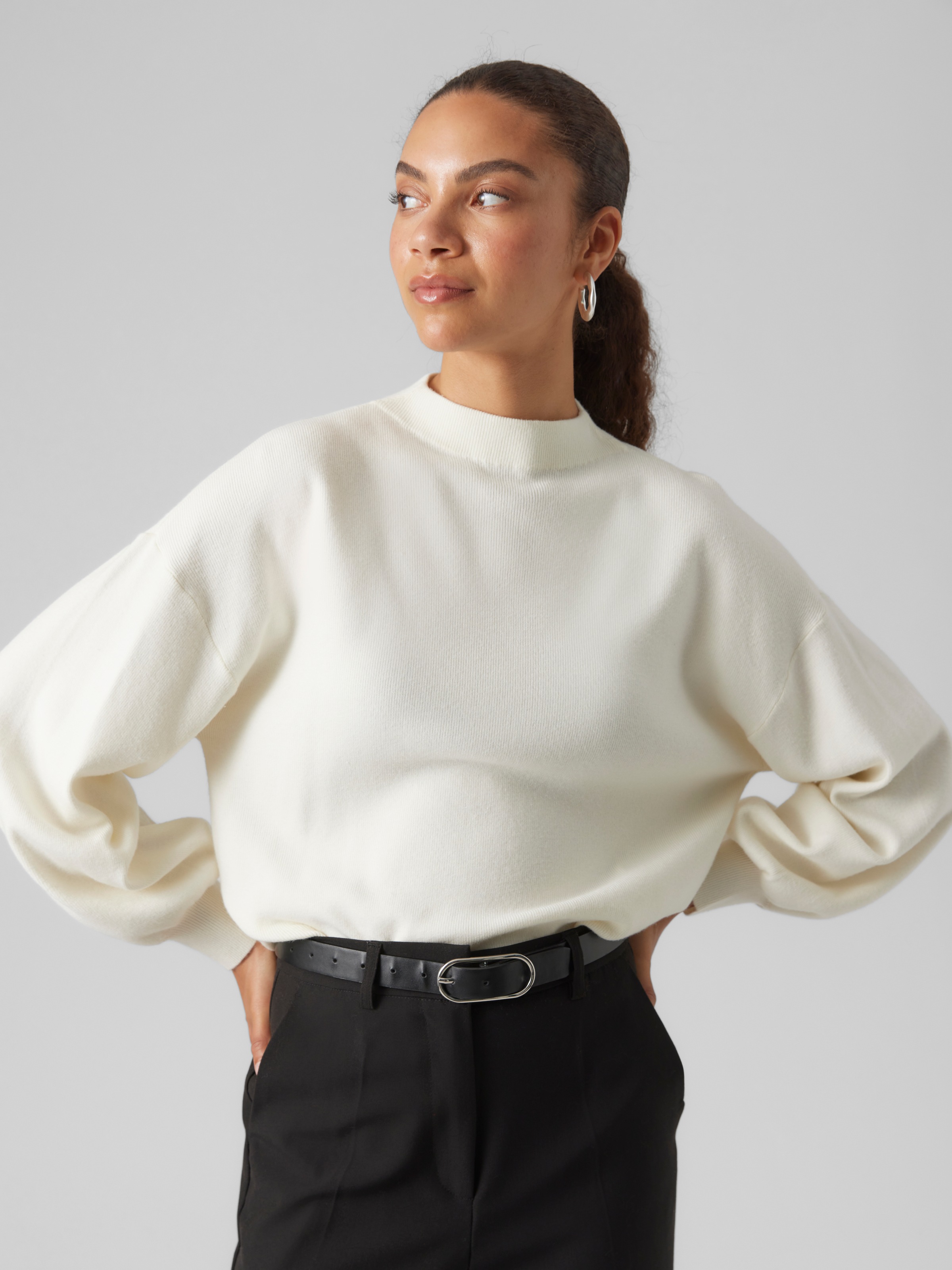Vero Moda Strickpullover "VMNANCY LS FUNNELNK PULLOVER GA" günstig online kaufen