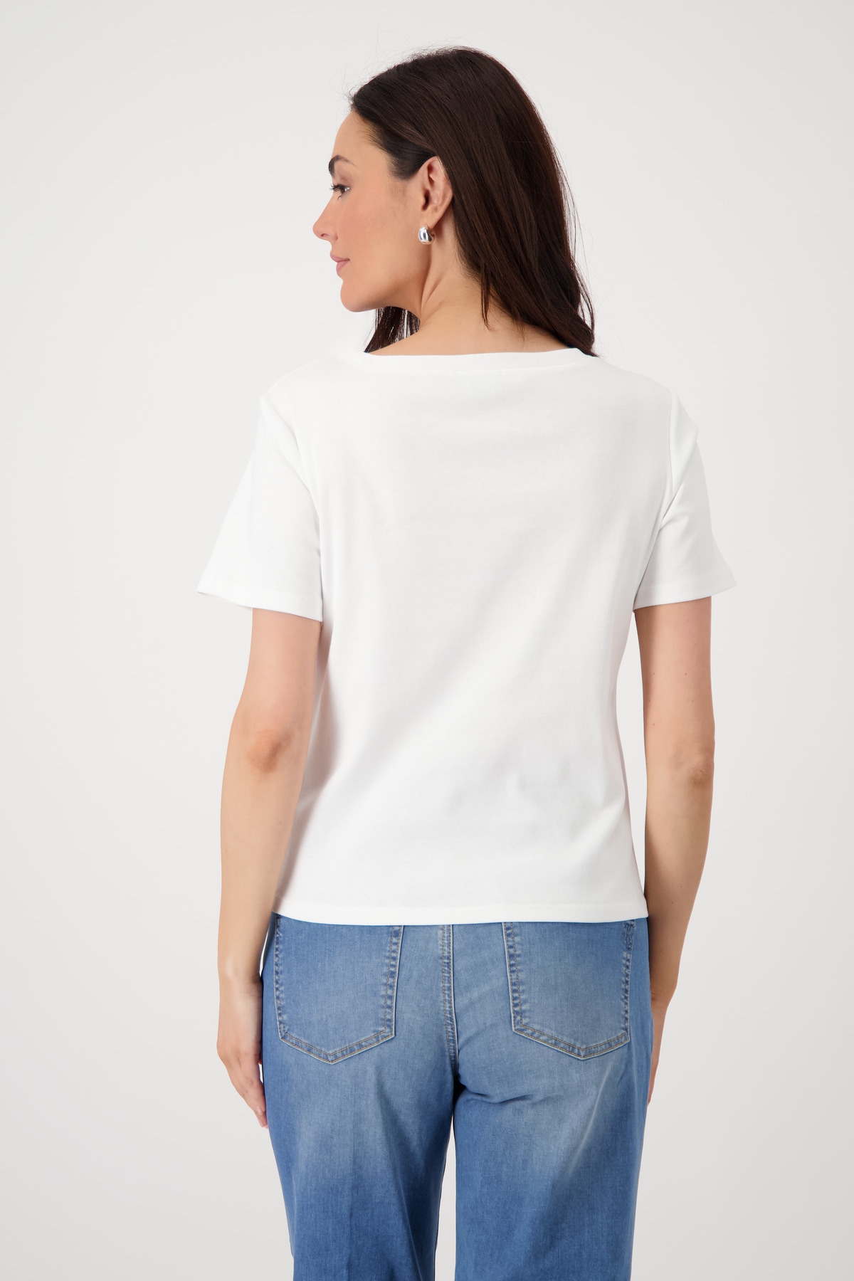 Monari T-Shirt »Shirt Schmuck«, Mit Rundhalsausschnitt