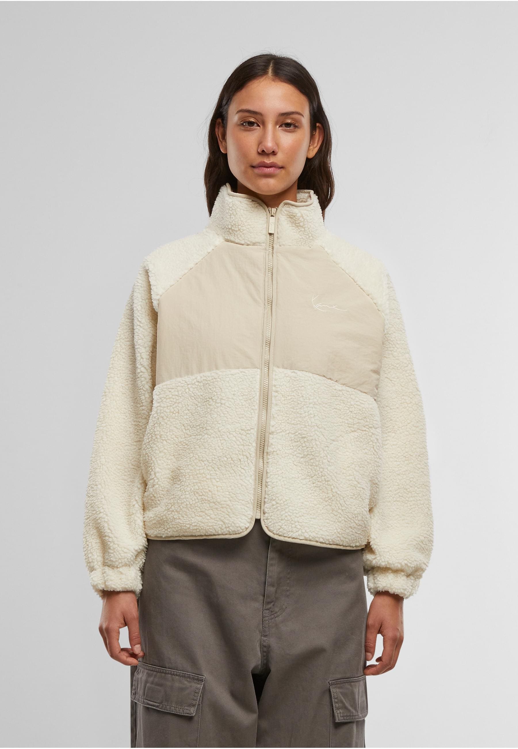 Karl Kani Trainingsjacke »Karl Kani Chest Signature Teddy Block Trackjacket«, (1 St.), ohne Kapuze