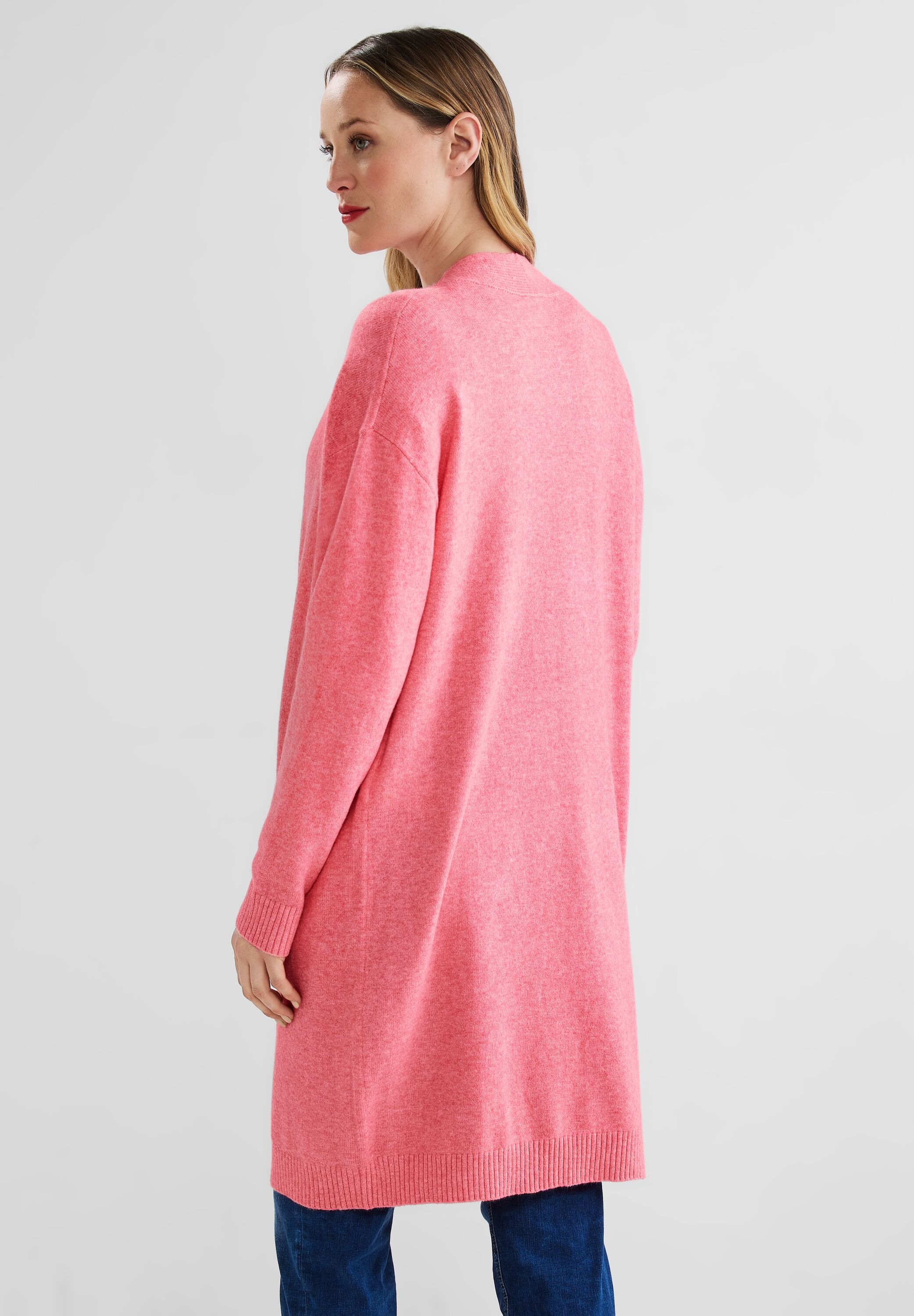 STREET ONE Strickjacke, in Melange Optik