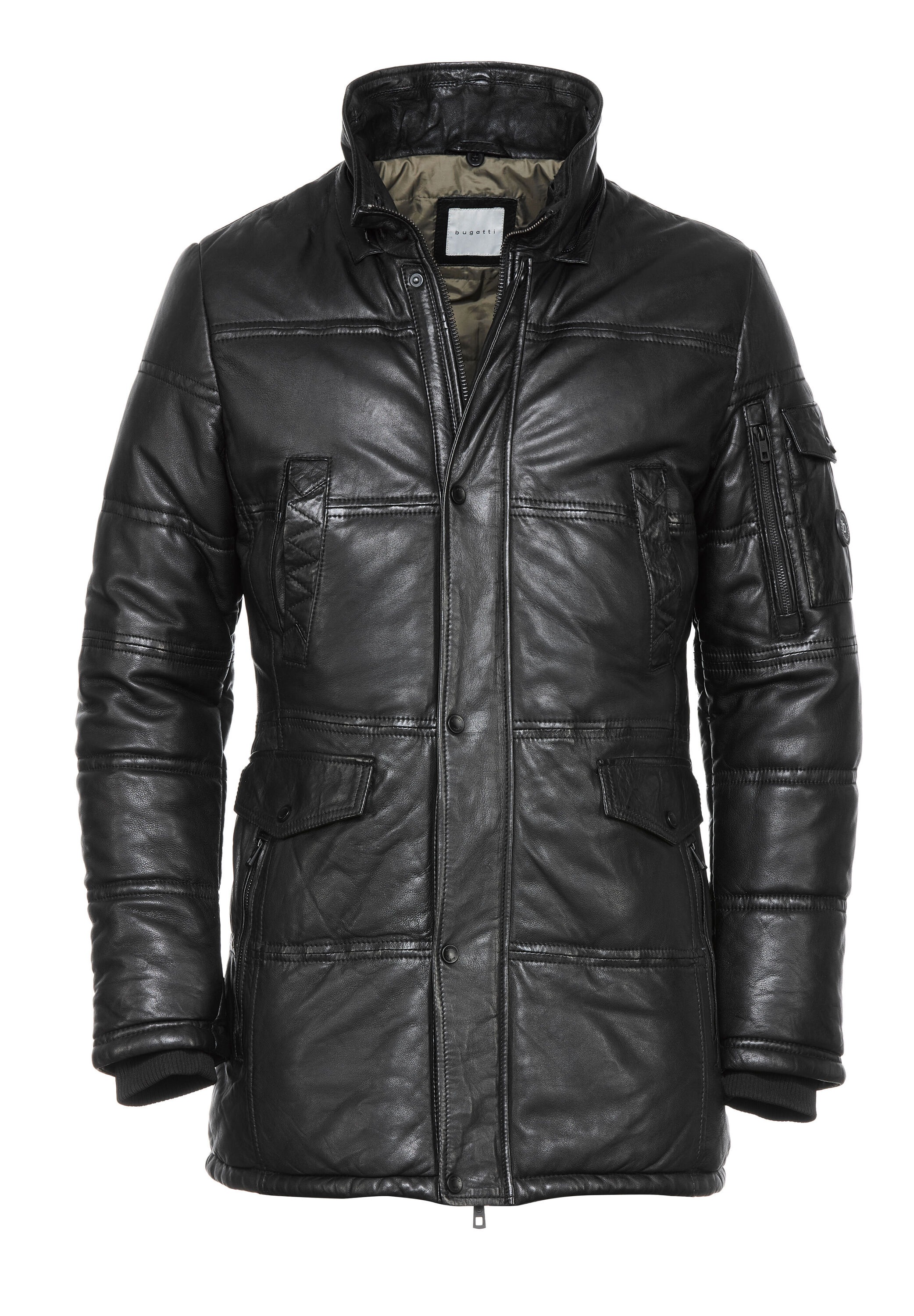 bugatti Lederjacke »BUCARLO« mit Kapuze aus hochwertigem Leder