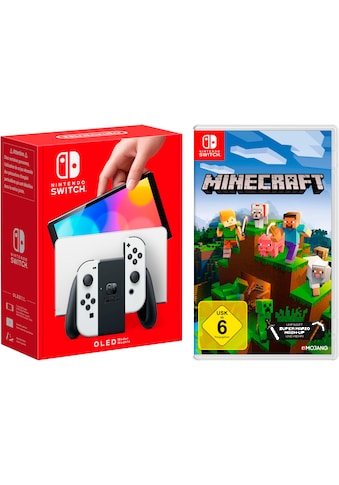 Nintendo Switch Spielekonsole »Switch OLED + Minecraft...