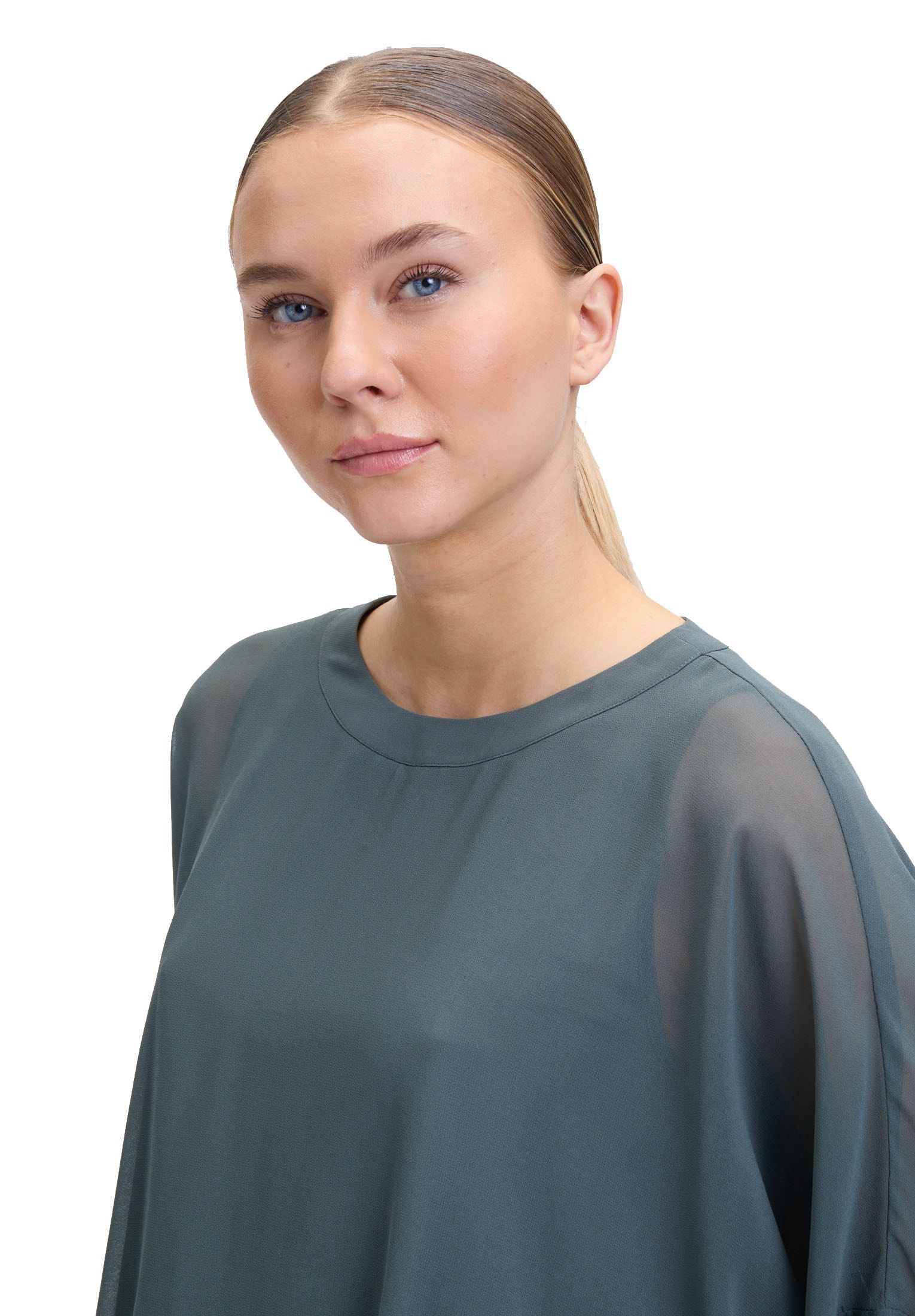 Vera Mont Schlupfbluse »Vera Mont Oversize-Bluse mit Rundhalsausschnitt«