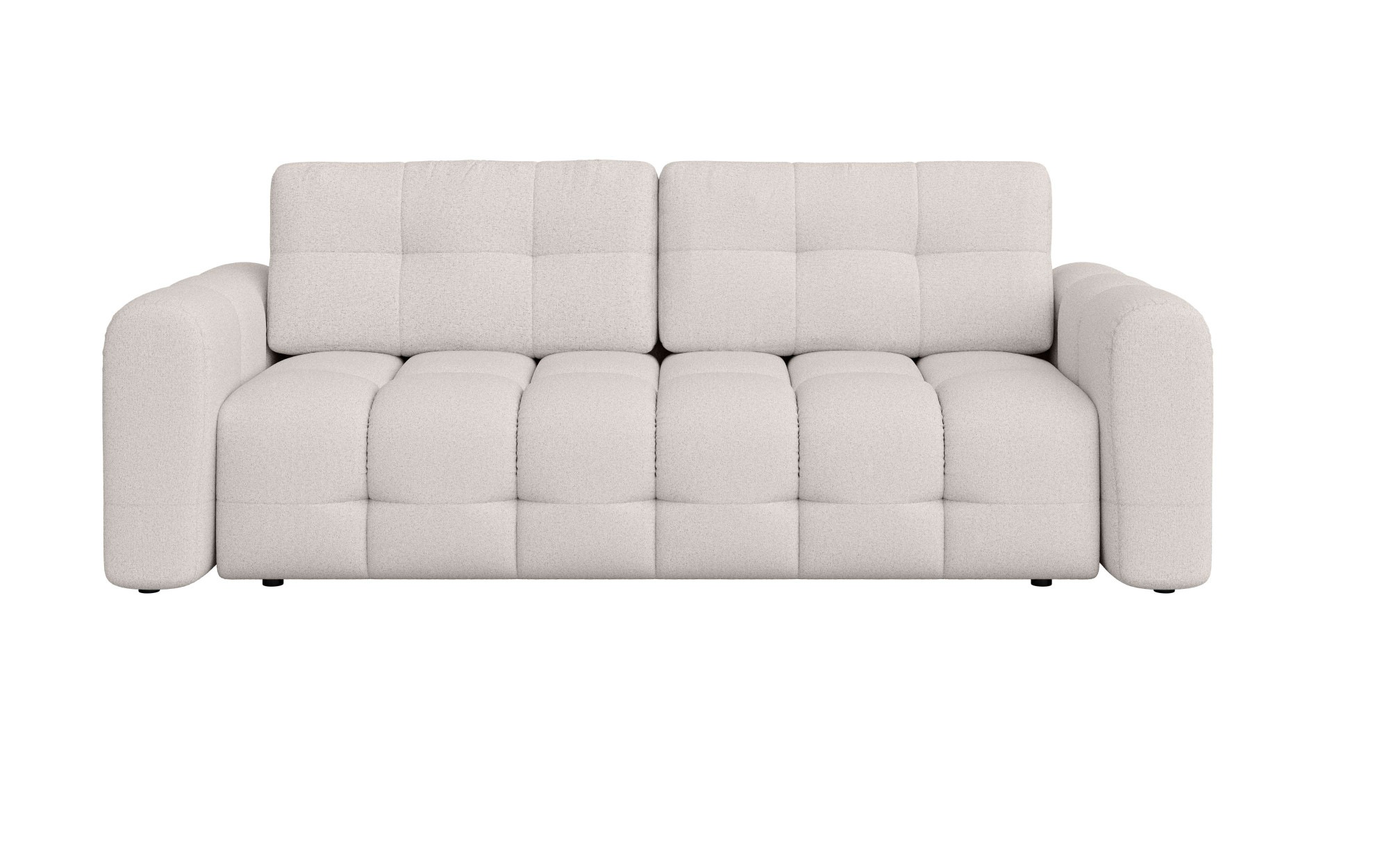 INOSIGN 3-Sitzer »Manilla, wahlweise mit Bettfunktion, B/T/H 265/117/91 cm«, mit Wellenunterfederung, in verschiedenen Materialien und Farben