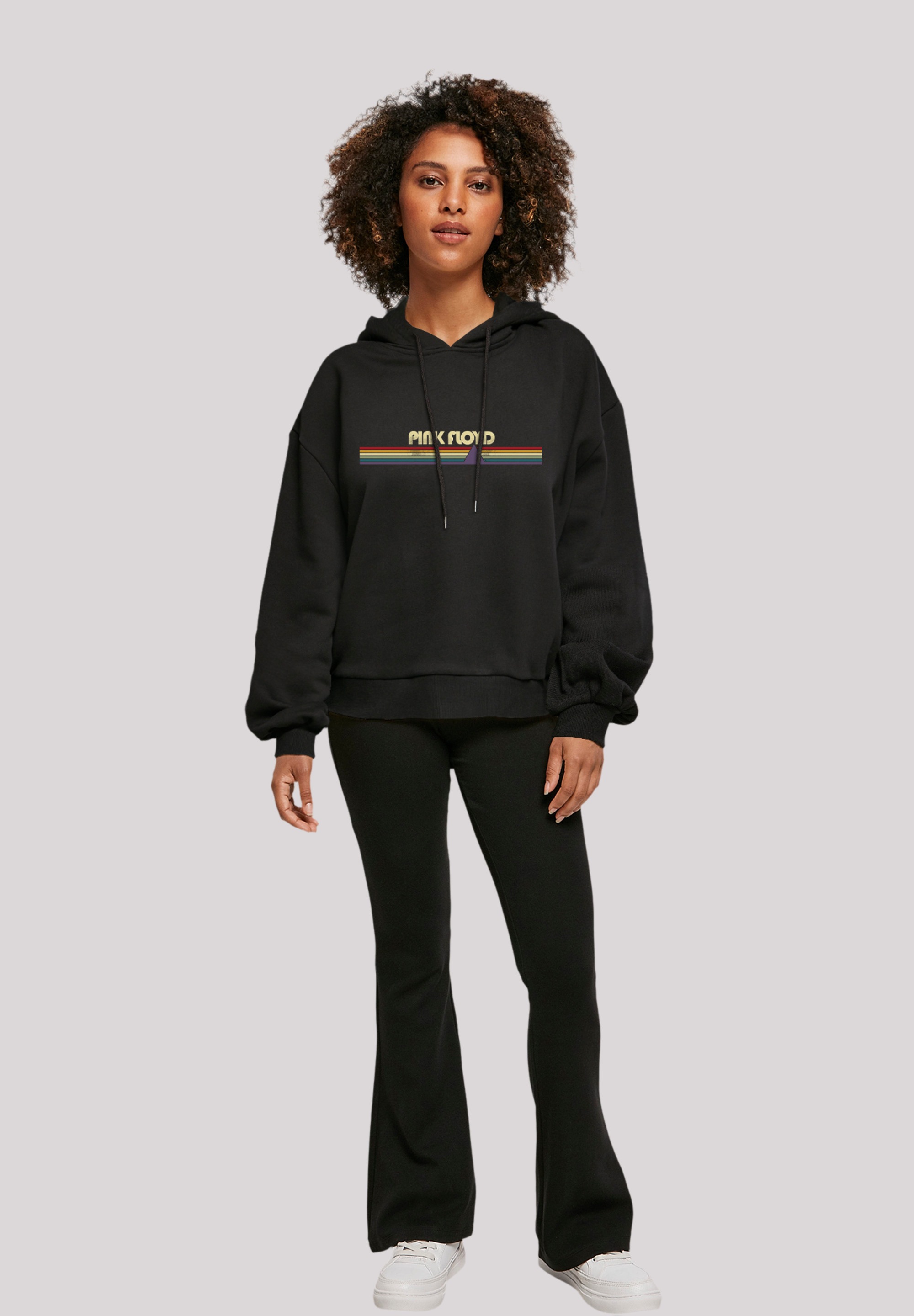 F4NT4STIC Kapuzenpullover »Pink Floyd Prism Retro Stripes«, Print
