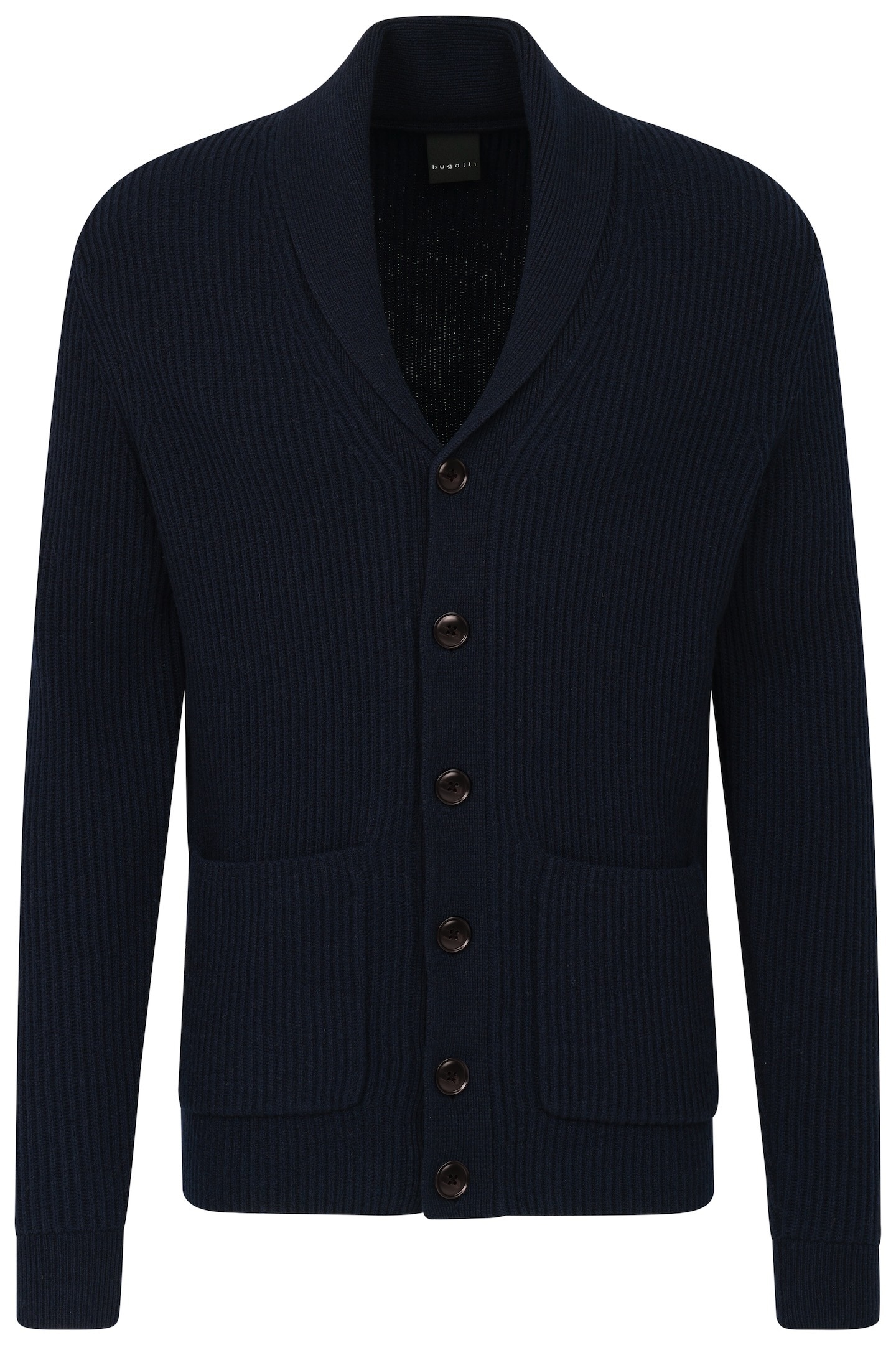 bugatti Strickjacke, mit Schalkragen