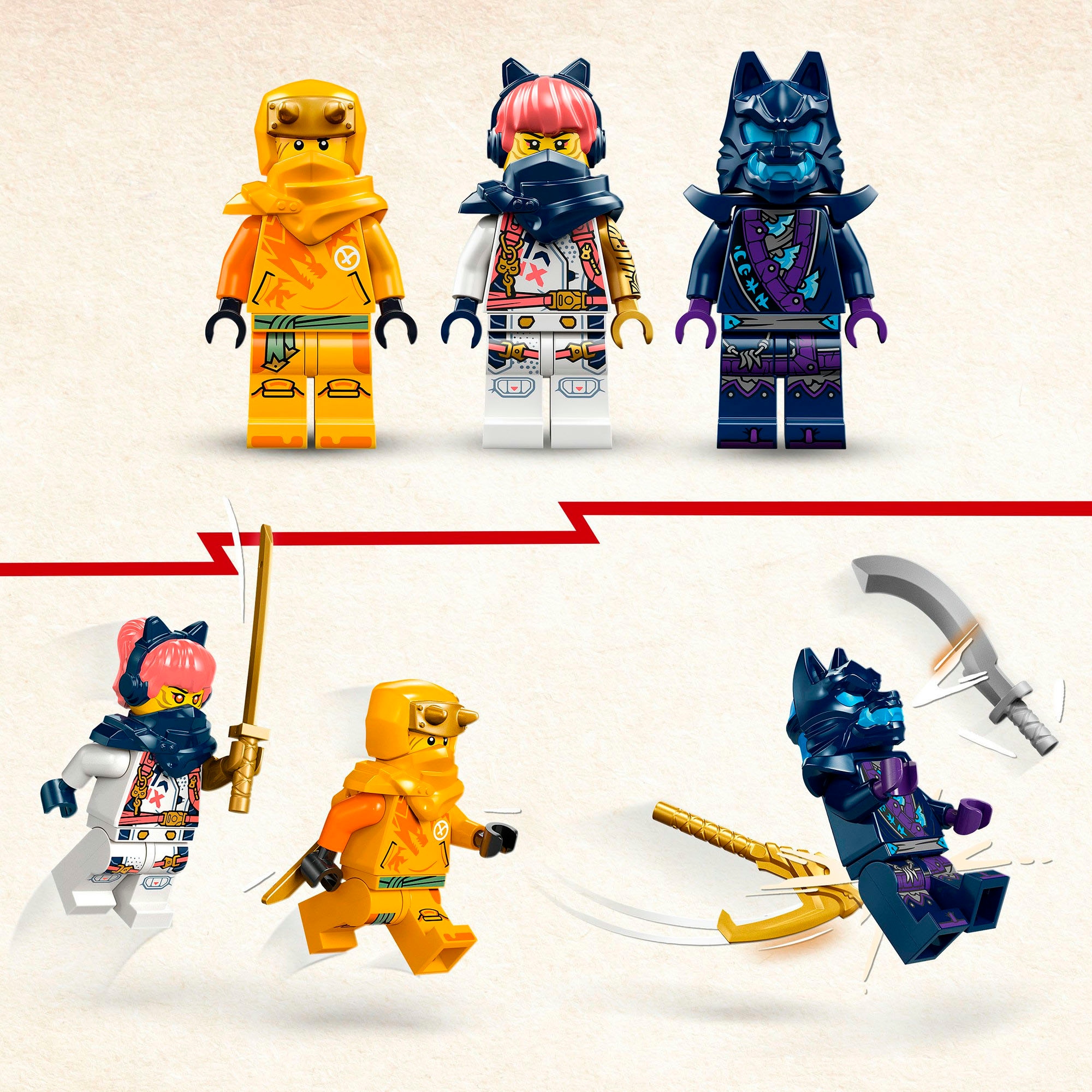 LEGO® Konstruktionsspielsteine »Riyu der Babydrache (71810), LEGO Ninjago«, (132 St.), Made in Europe
