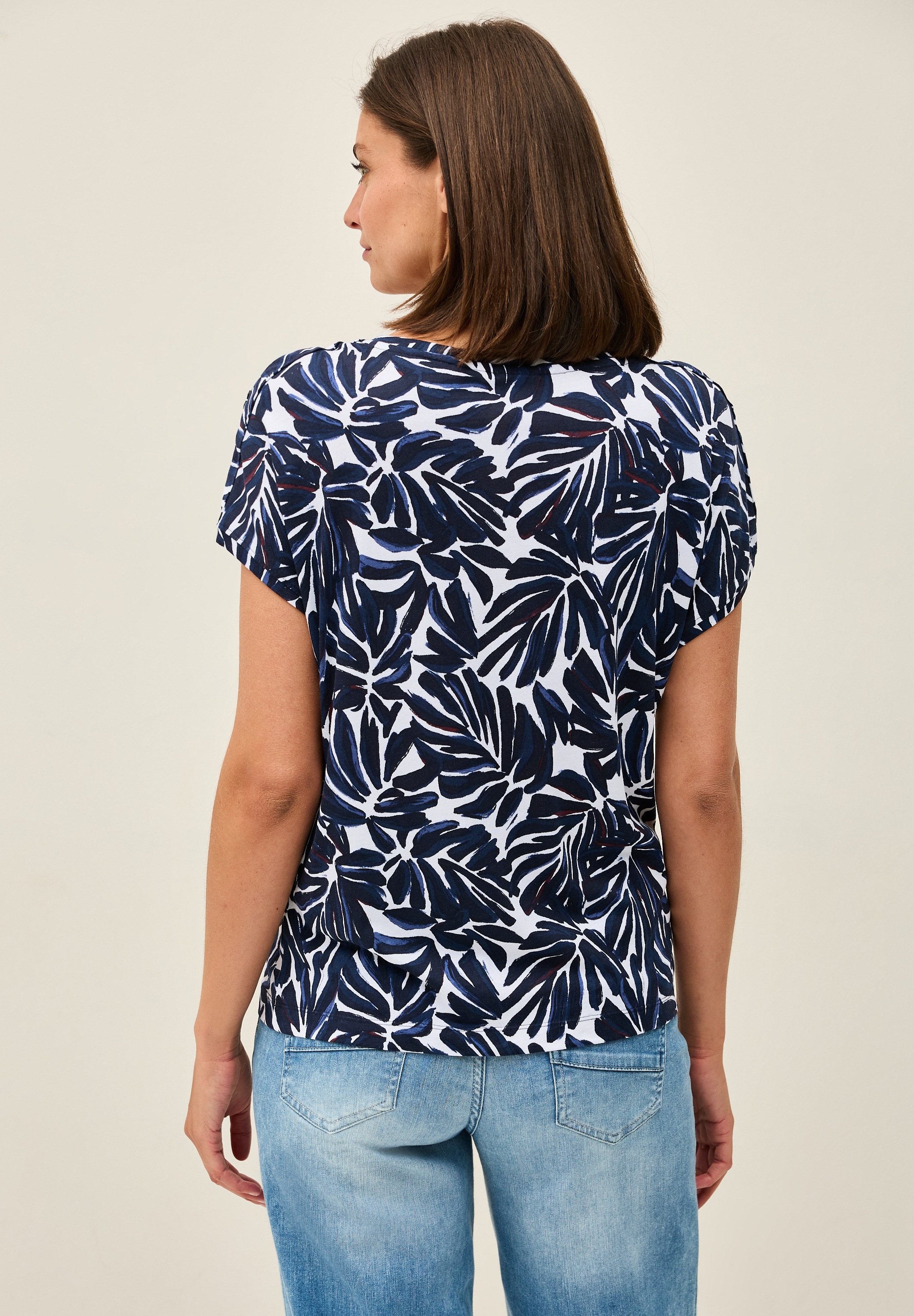 Cecil Print-Shirt, mit U-Boot-Ausschnitt