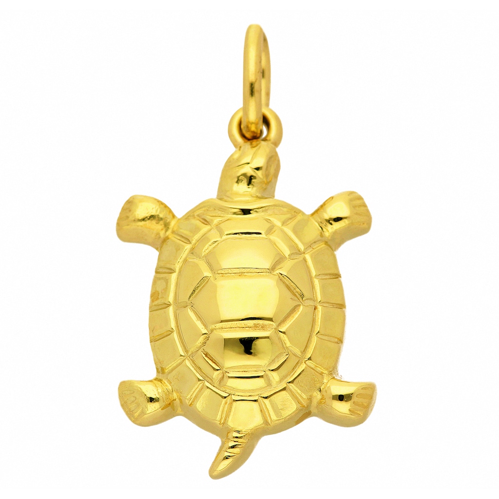 Adelia´s Kette mit Anhänger »585 Gold Anhänger Schildkröte«, Schmuckset - Set mit Halskette